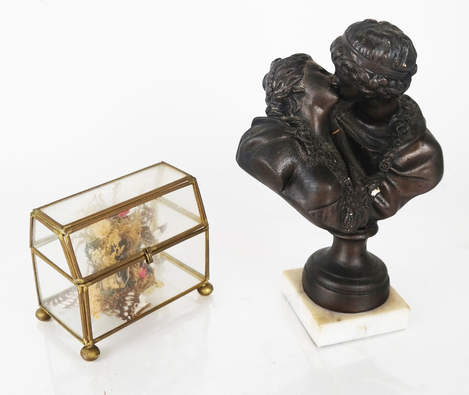 "Austin Productions" Painted Plaster Bust and a Mi (1 of 8)