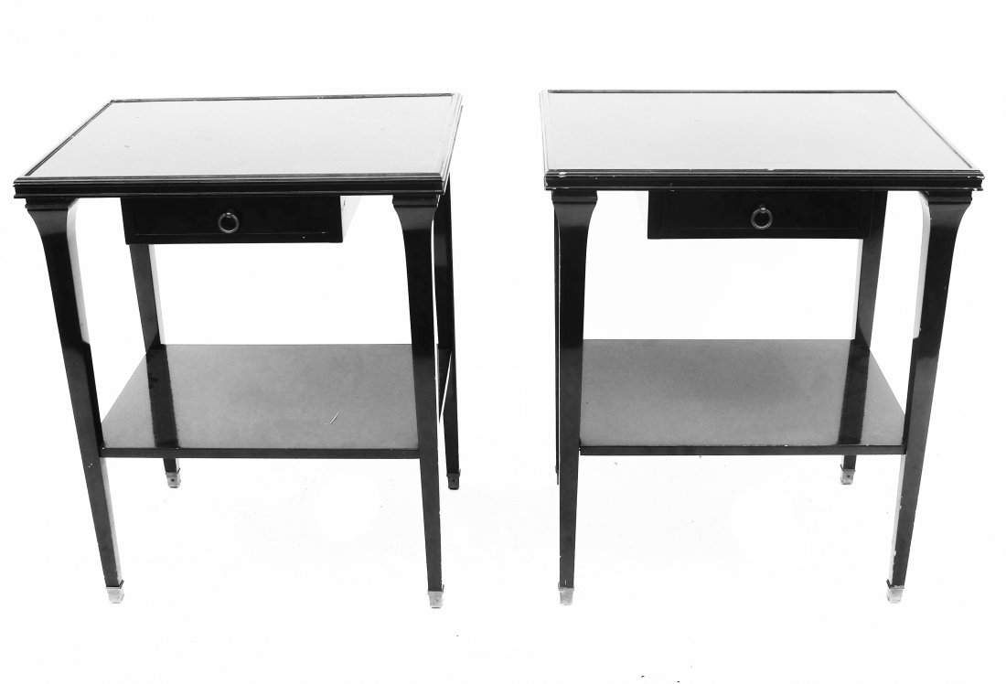 Pair Maison Jansen Ebonized Stands (1 of 7)