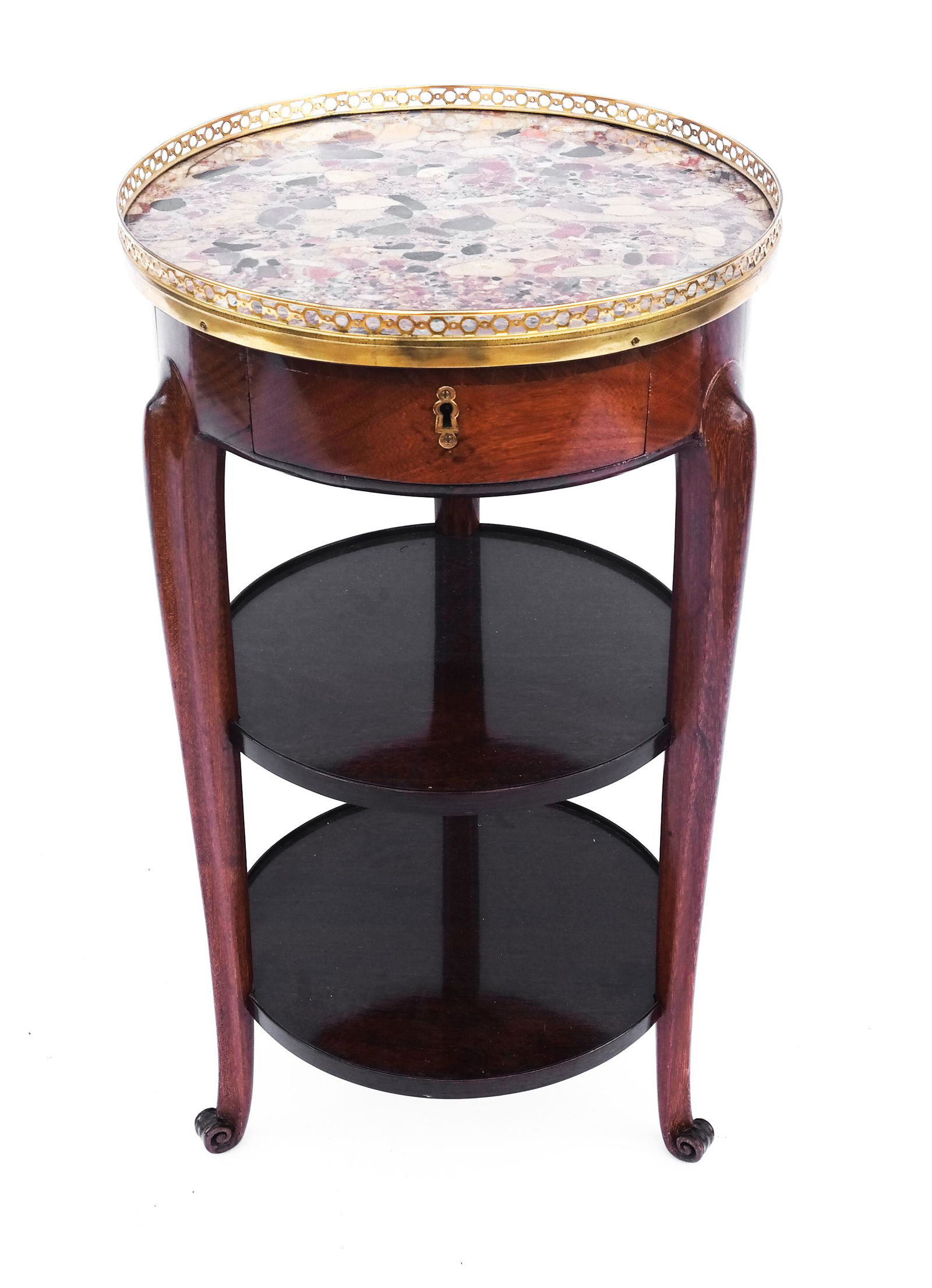 18th C French Gueridon with Marble (1 of 5)