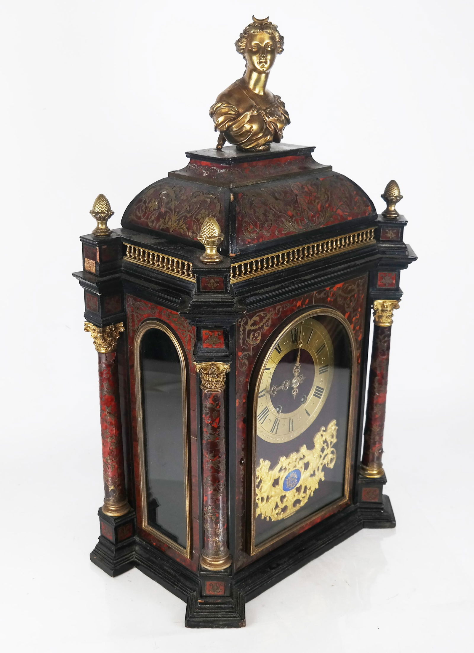 19th C. Boulle Mantle Clock (1 of 7)