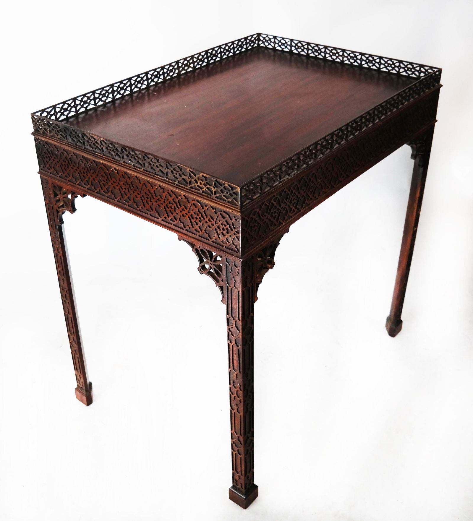 Chinese Chippendale-Style Rectangular Table (1 of 6)