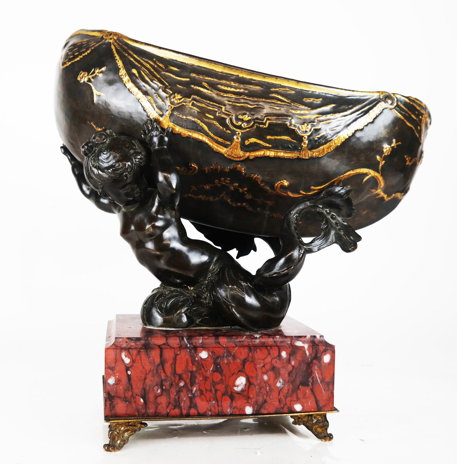 Antique Bronze Centerpiece Bowl (1 of 8)