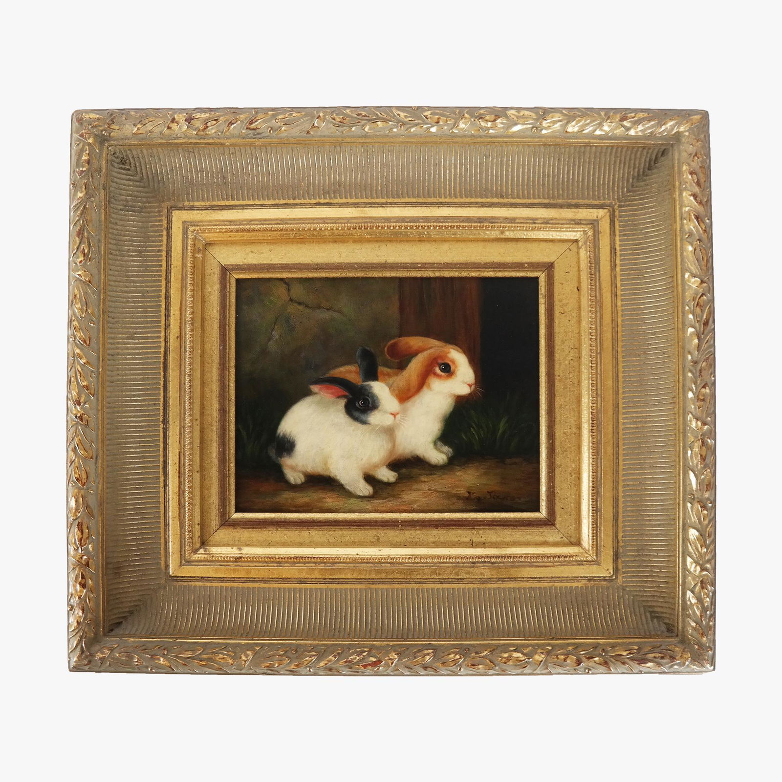 Two Rabbits- Oil on Canvas (1 of 4)