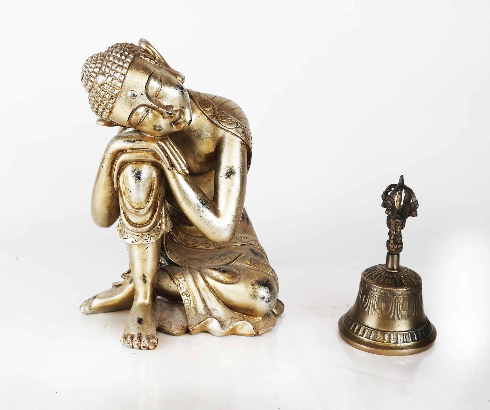 Seated Buddha and Temple Bell (1 of 5)