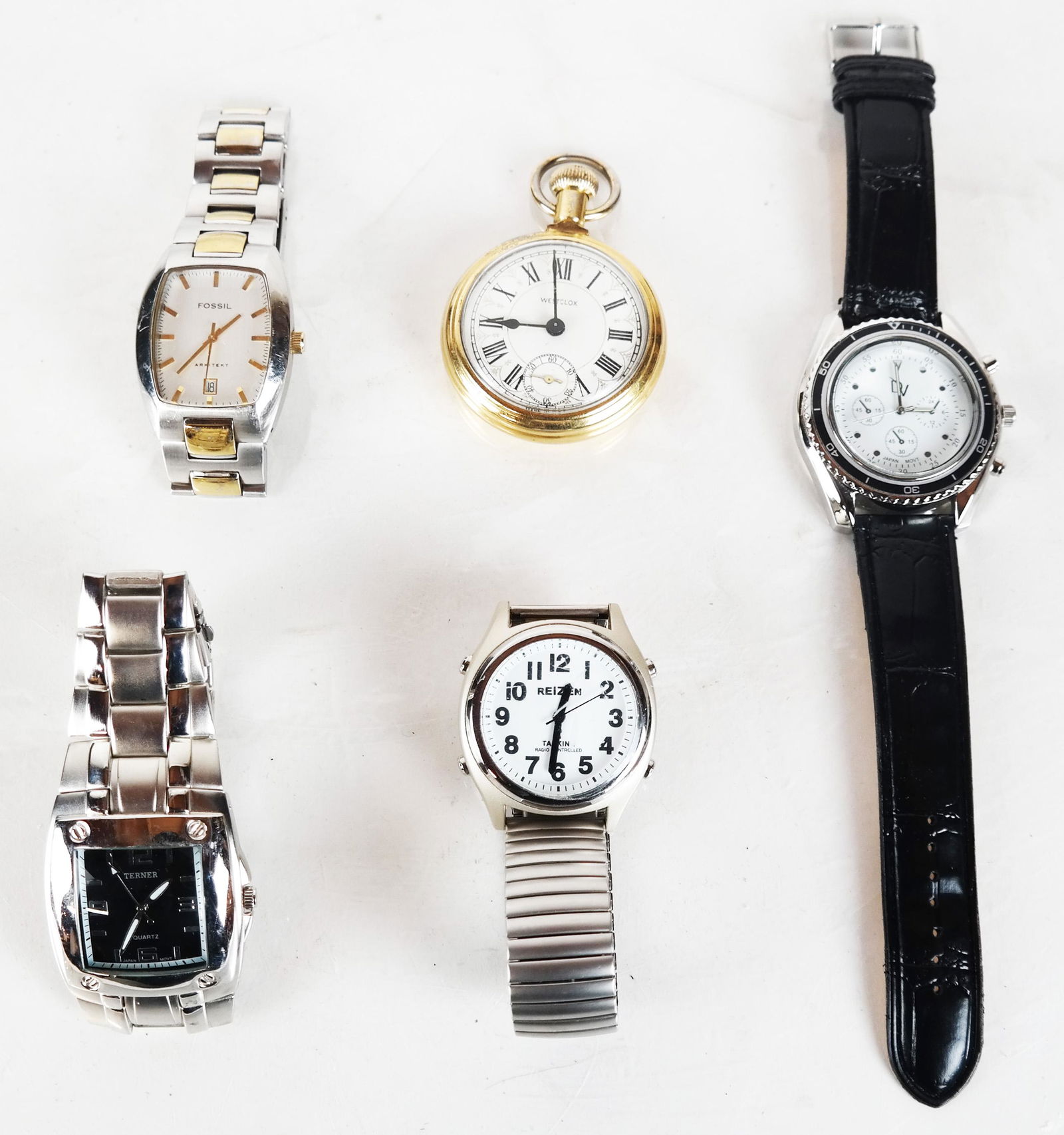 Group of Five Men's Watches (1 of 9)