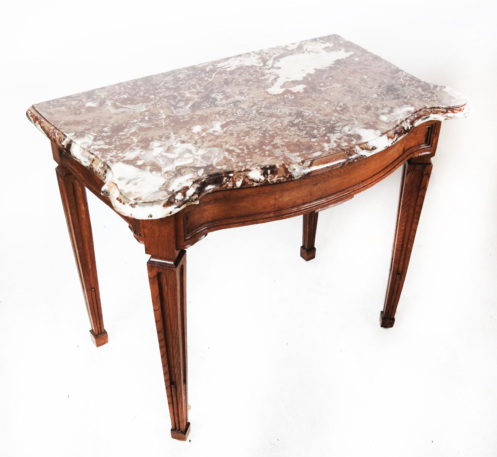 18th C. French Provincial Marble Top Table (1 of 6)