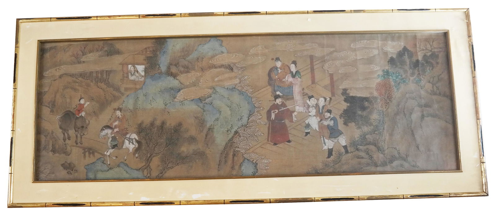 Asian Figural Painting on Silk (1 of 5)