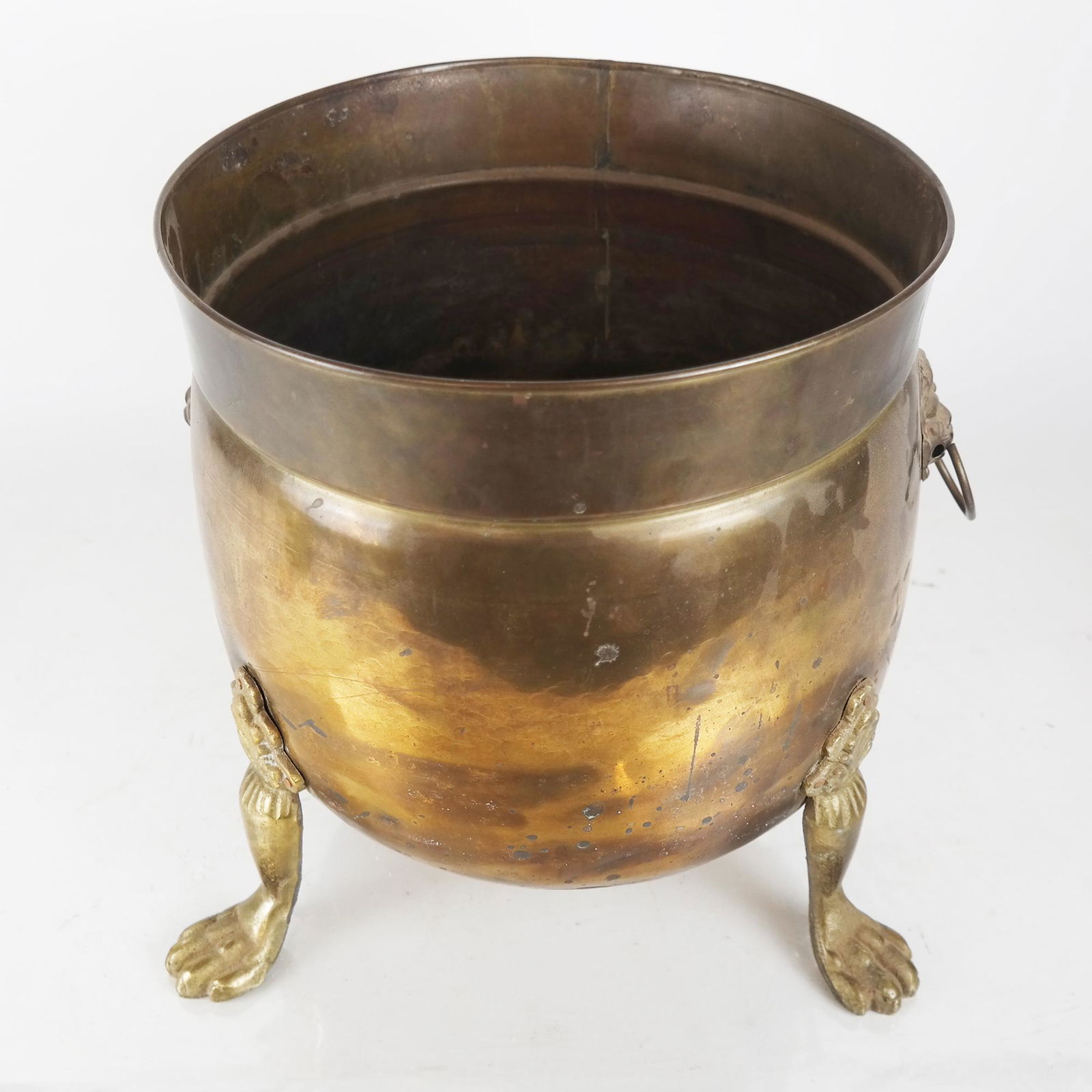 Antique English Brass Planter (1 of 5)