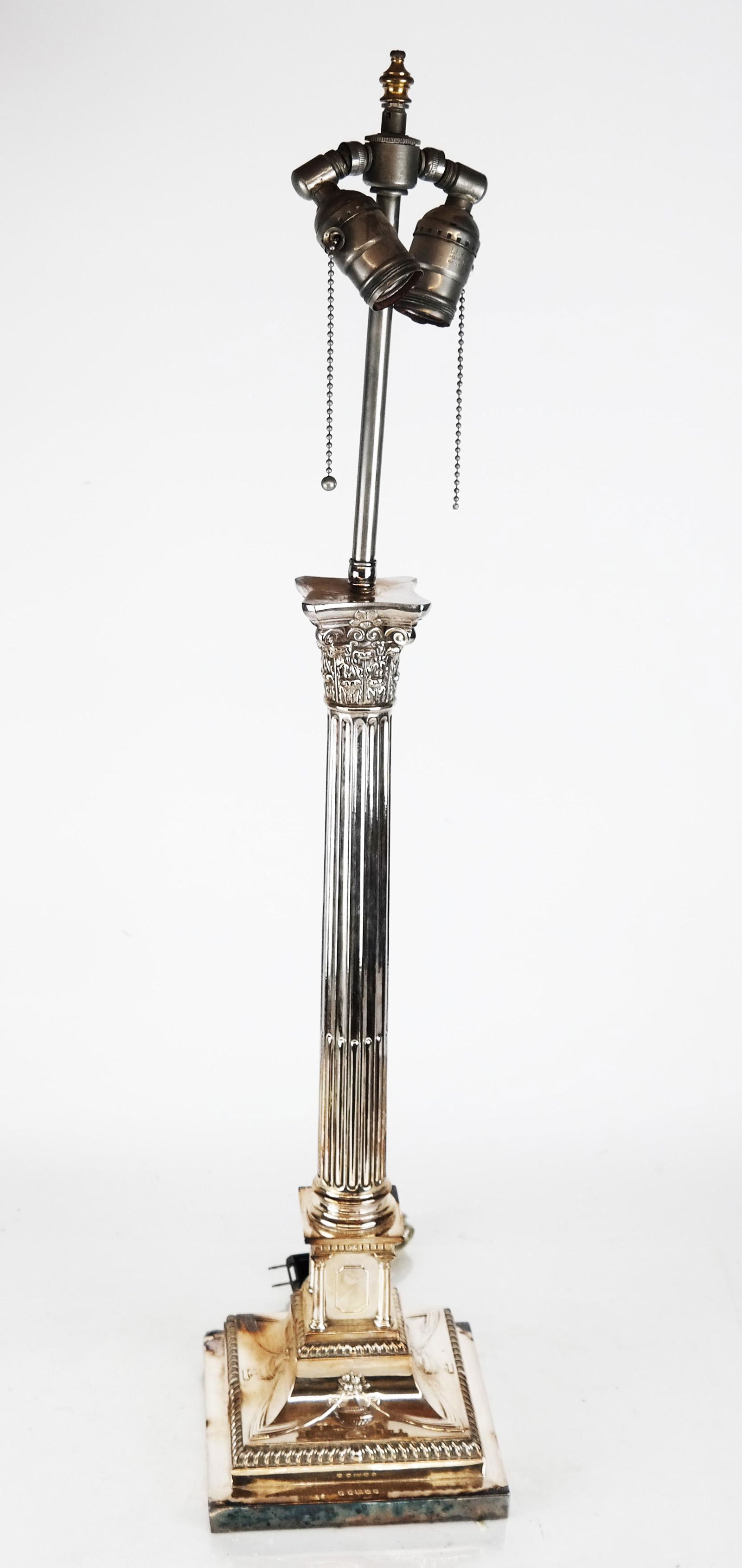 English Silver Plate Lamp (1 of 6)