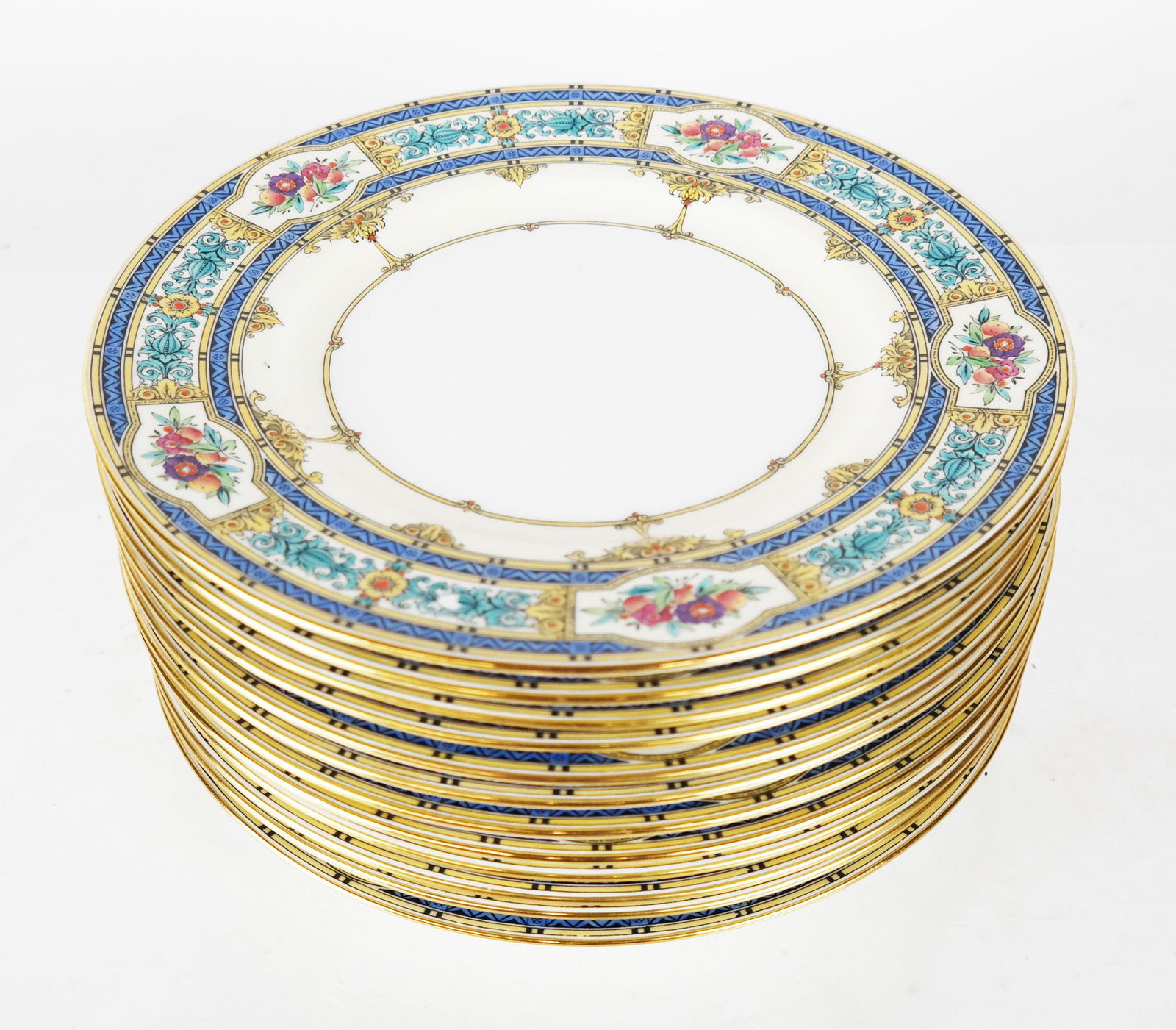 12 Mintons, England Porcelain Dinner Plates (1 of 4)