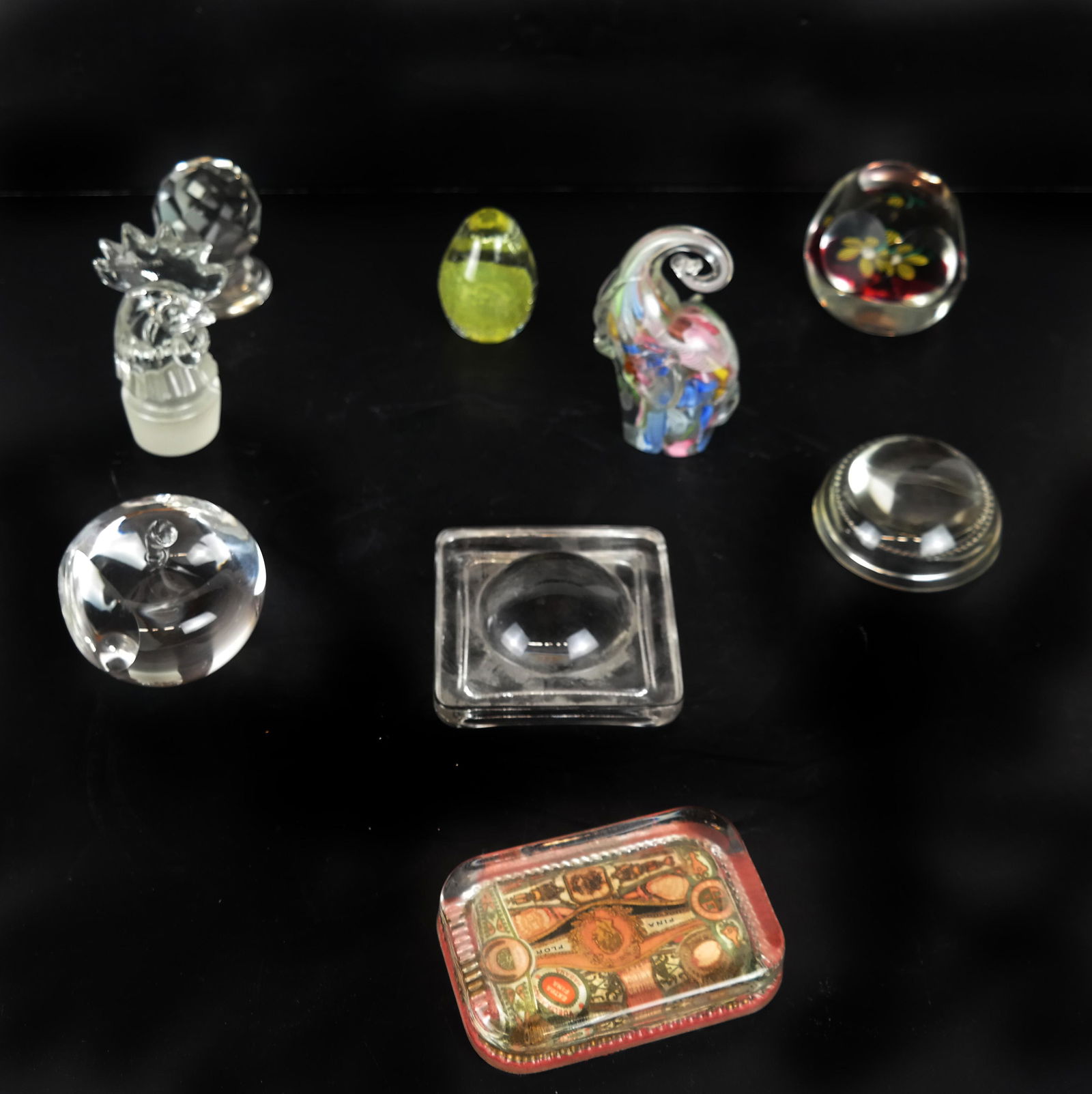 Group of Paperweights, Others - 9 Pcs. (1 of 5)