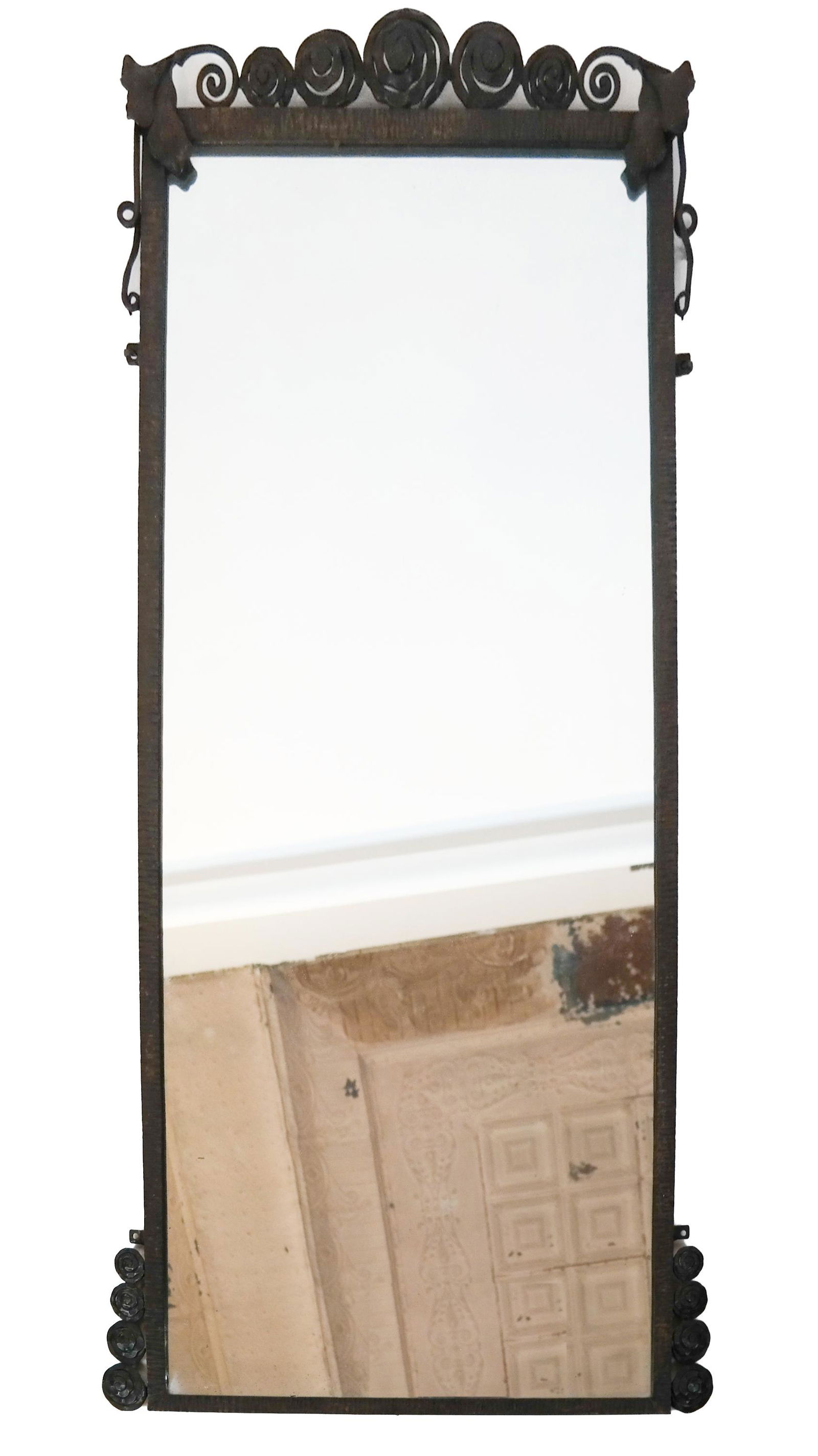 Edgar Brandt Wrought Iron Art Deco Mirror (1 of 4)