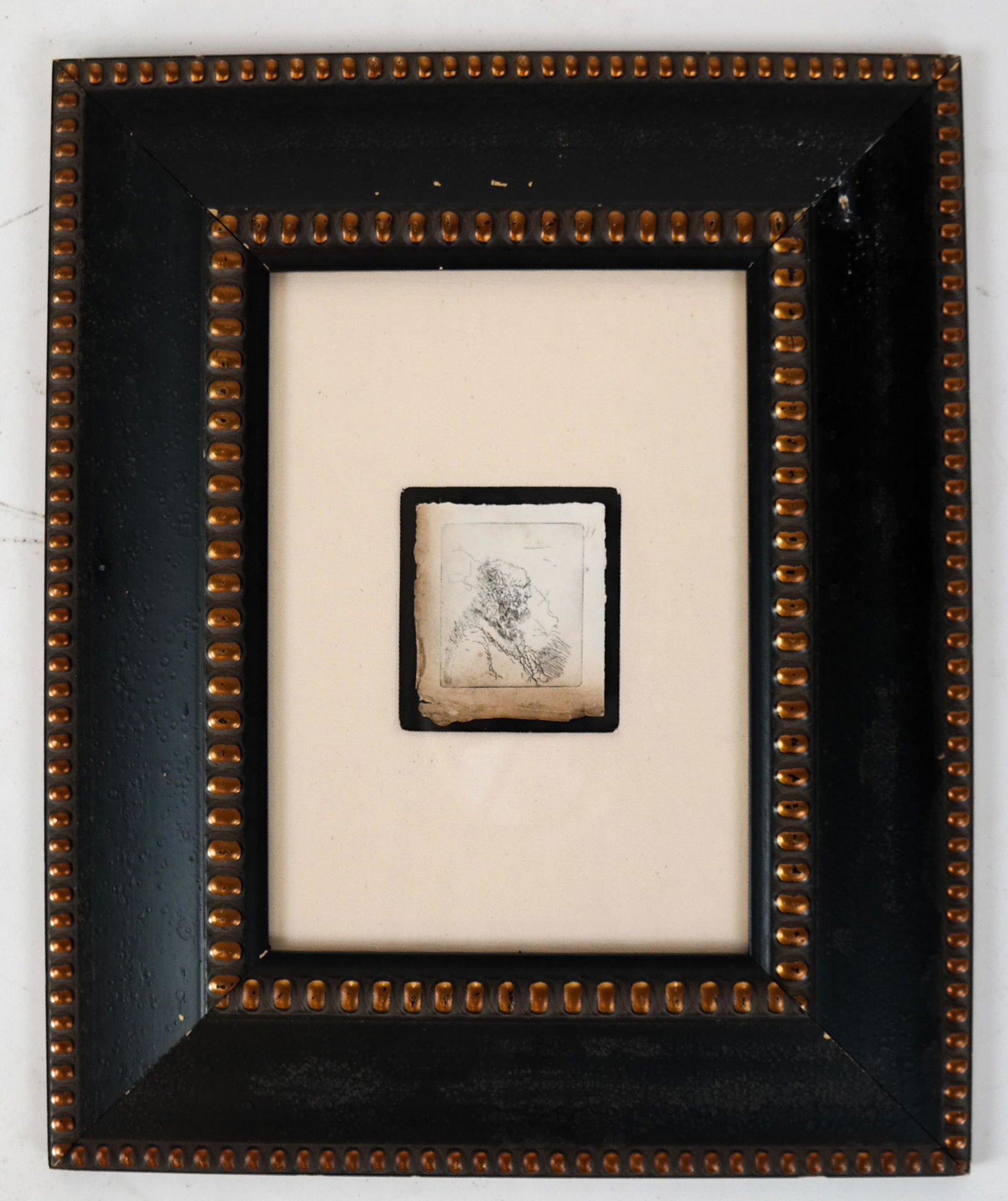 REMBRANDT Van Rijn: Bald Old Man - Etching (1 of 3)