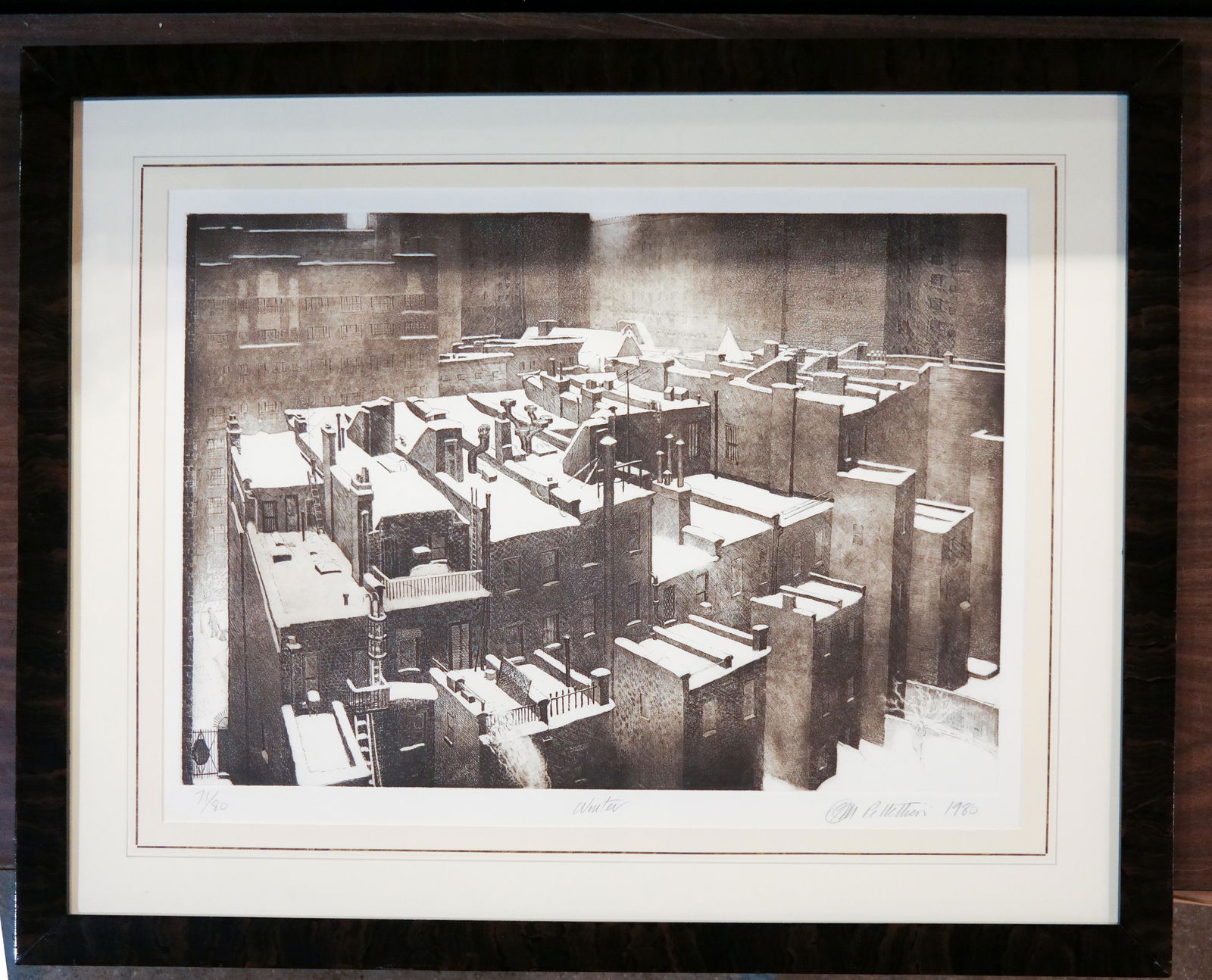 Michael PELLETIERI: "Winter" - Lithograph #71/80 (1 of 6)