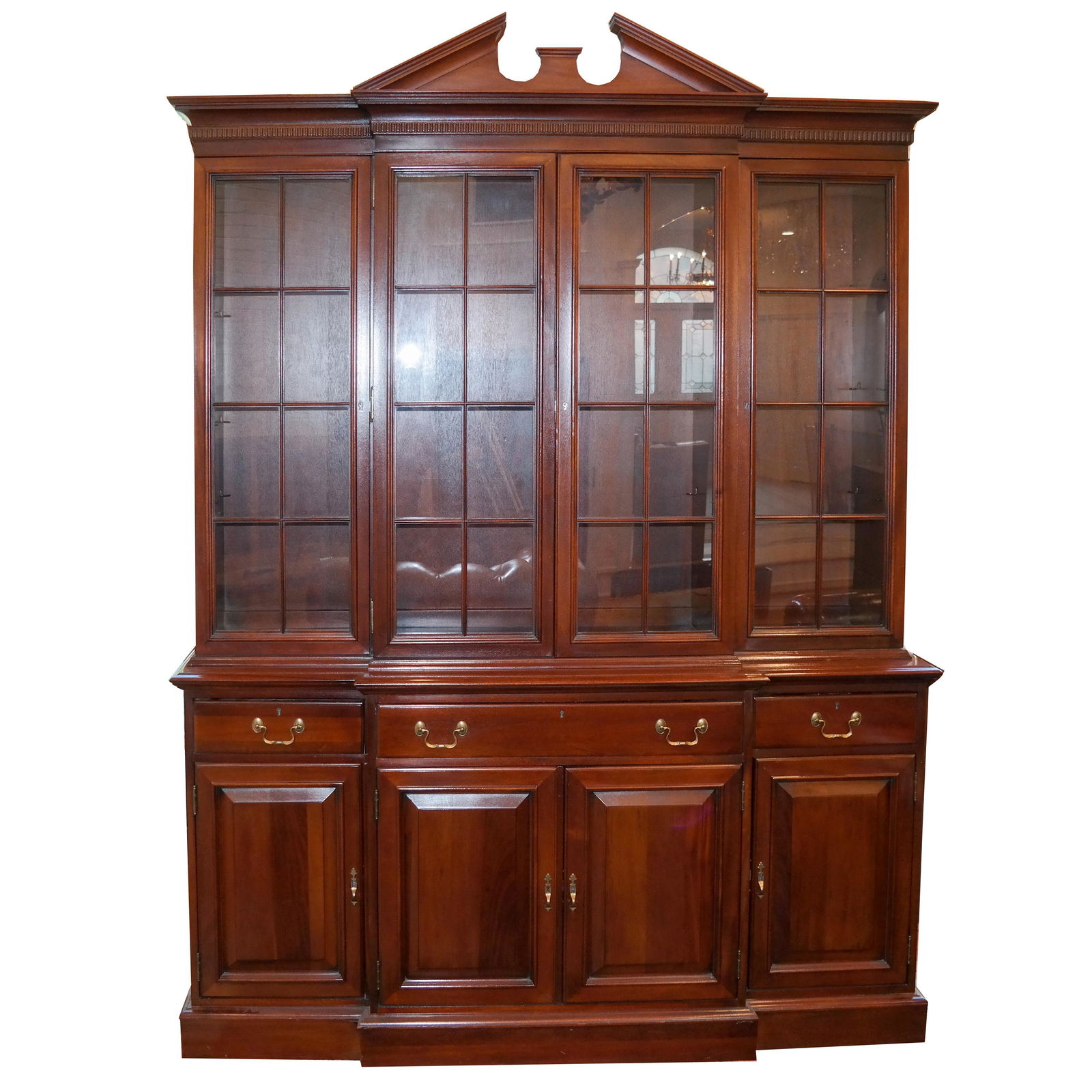 George III-Style Mahogany Breakfront (1 of 8)
