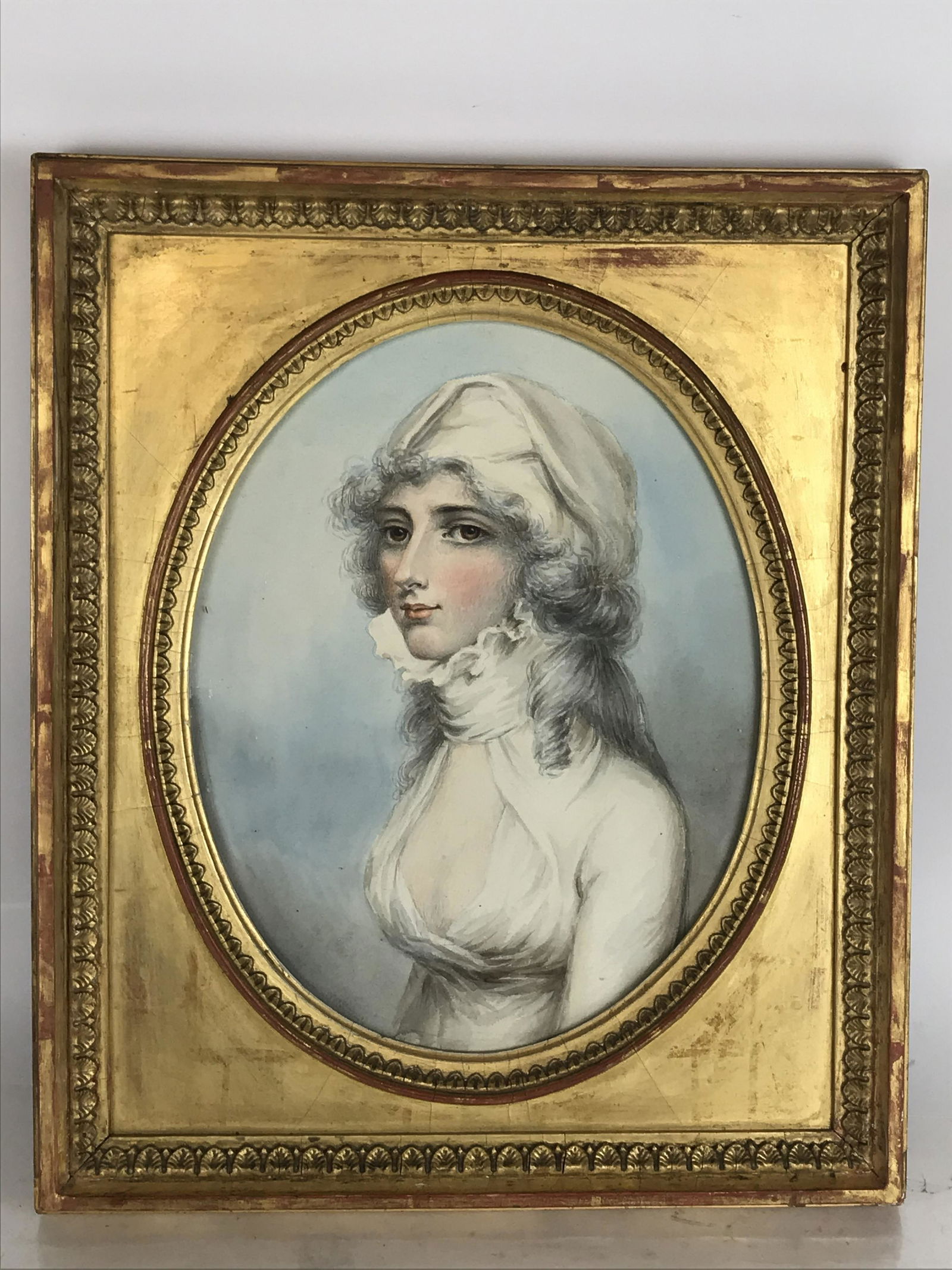 Early 19th C. Watercolor in Gilt Wood Frame (1 of 6)