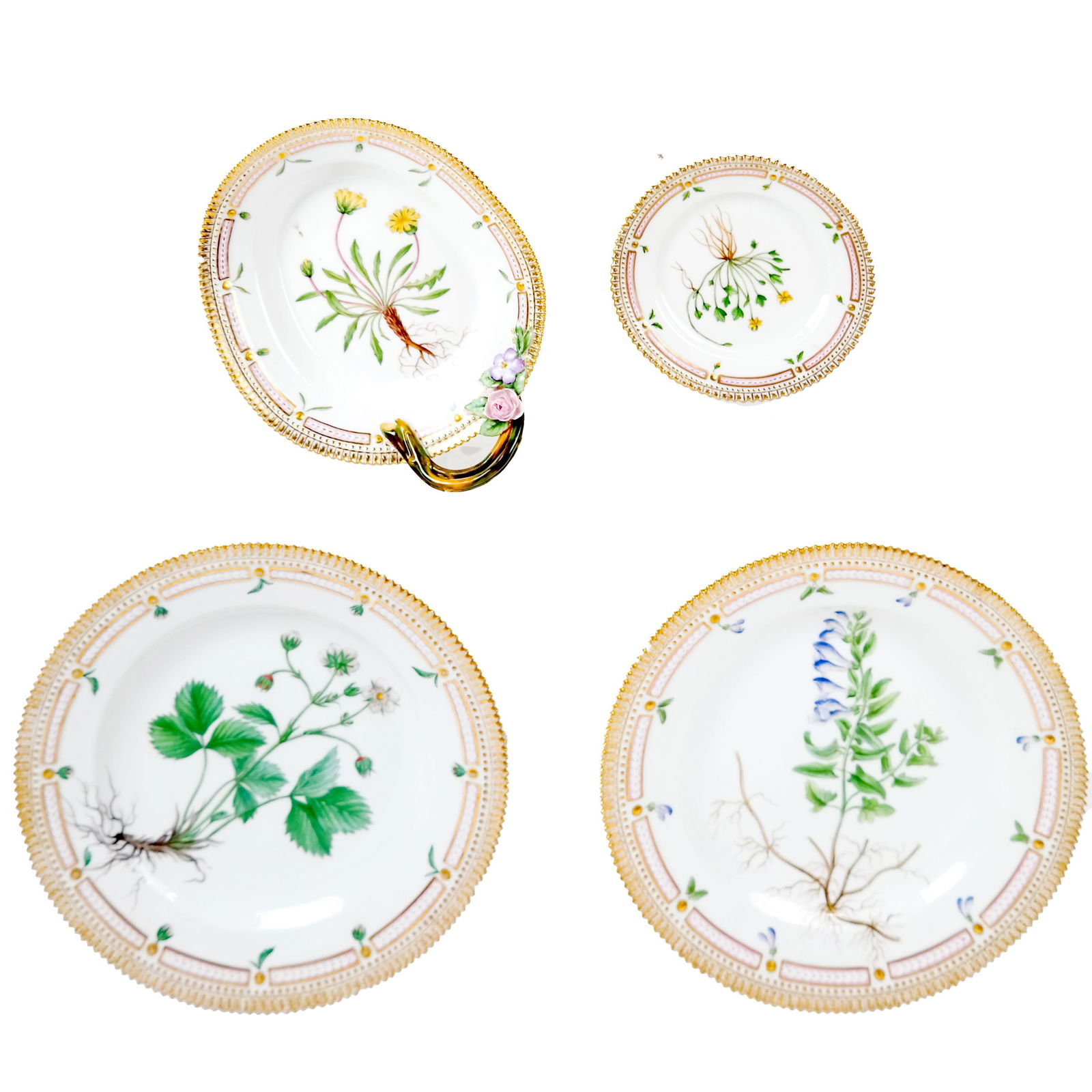 4 Pcs. Royal Copenhagen Flora Danica Porcelain (1 of 10)