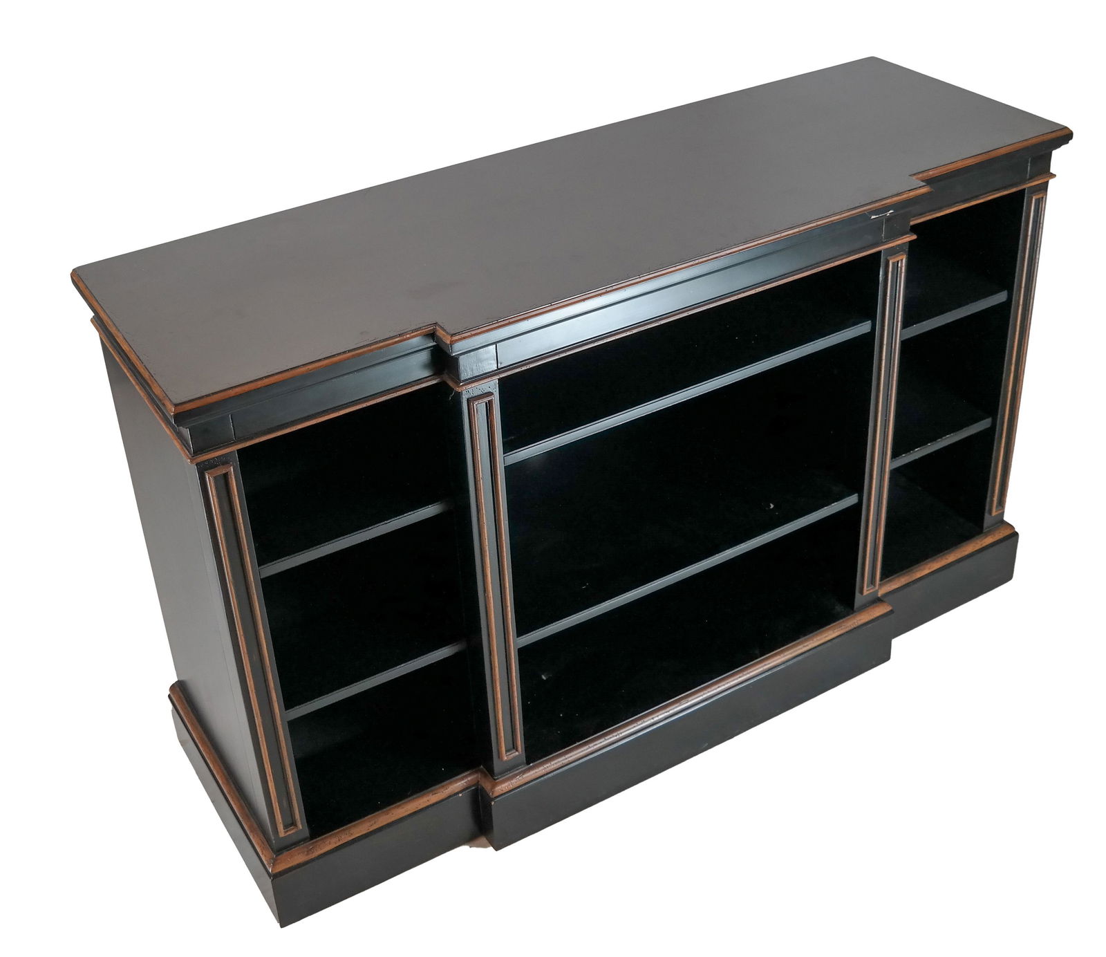Black Painted Breakfront Credenza (1 of 5)