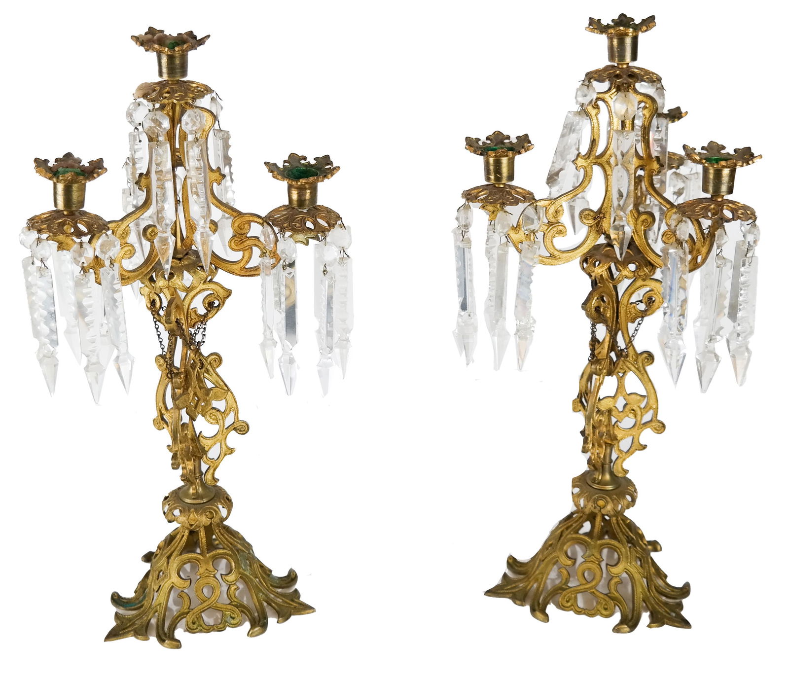 Pair Victorian-Style Candelabra (1 of 1)