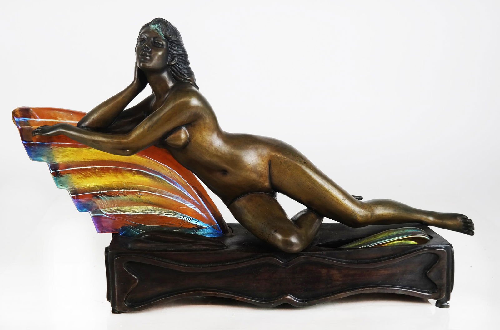 After CHIPARUS: Bronze & Glass Lamp (1 of 9)