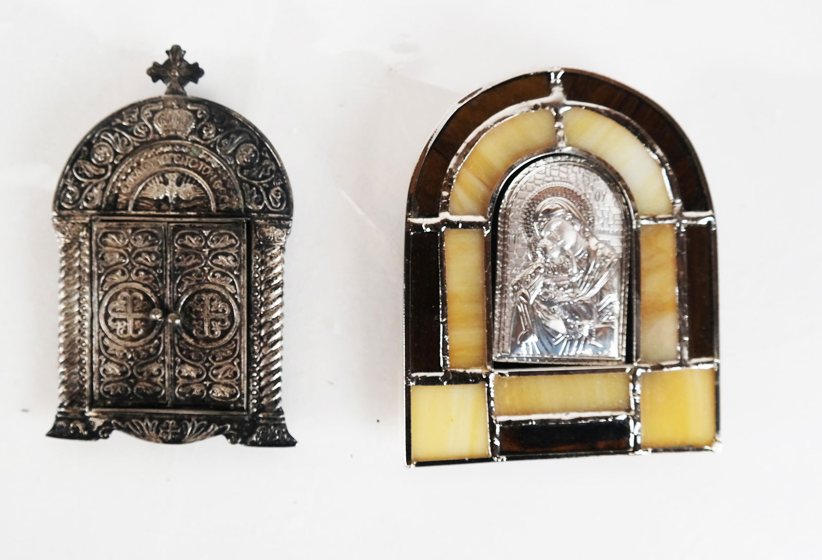 Two Silver Madonna Icon Frames (1 of 6)