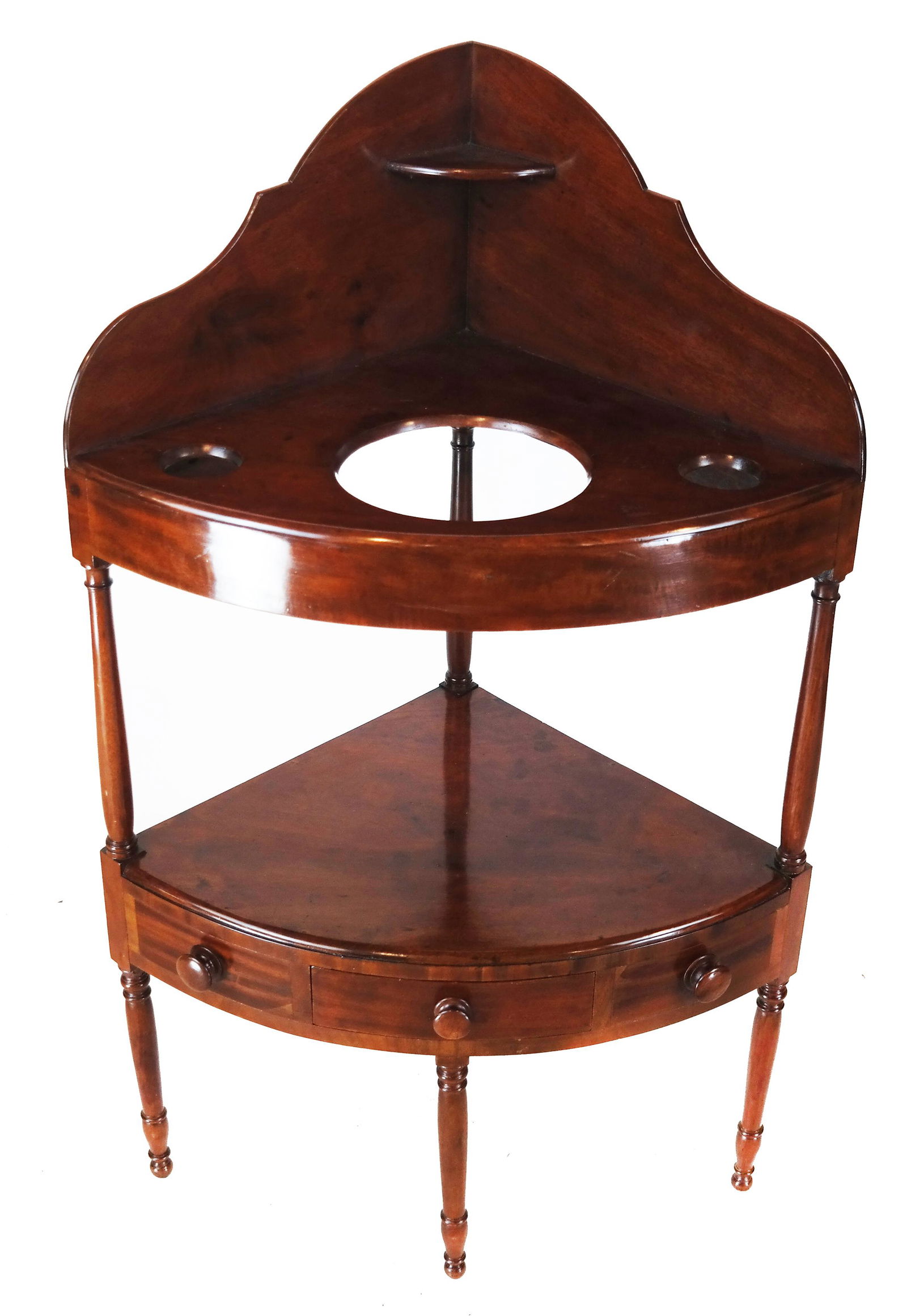Federal Mahogany Corner Wash Stand (1 of 4)