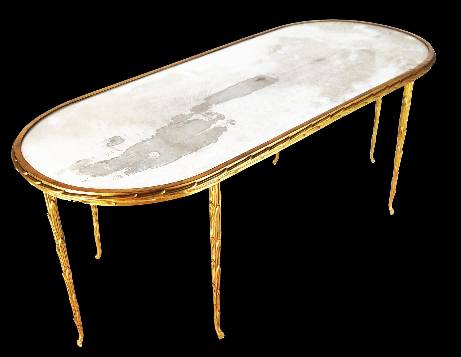 Bagues-Manner Glass & Bronze Oval Table (1 of 6)