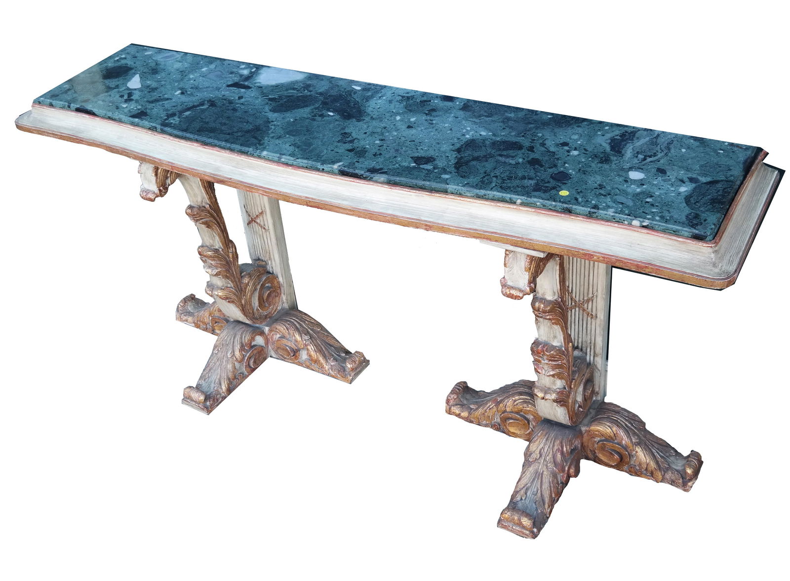 Carved Gilt Wood & Marble Console (1 of 10)