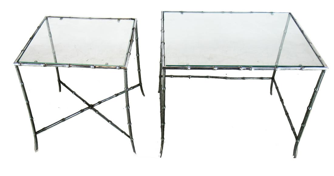 Pair Louis XVI-Style Side Tables (1 of 6)