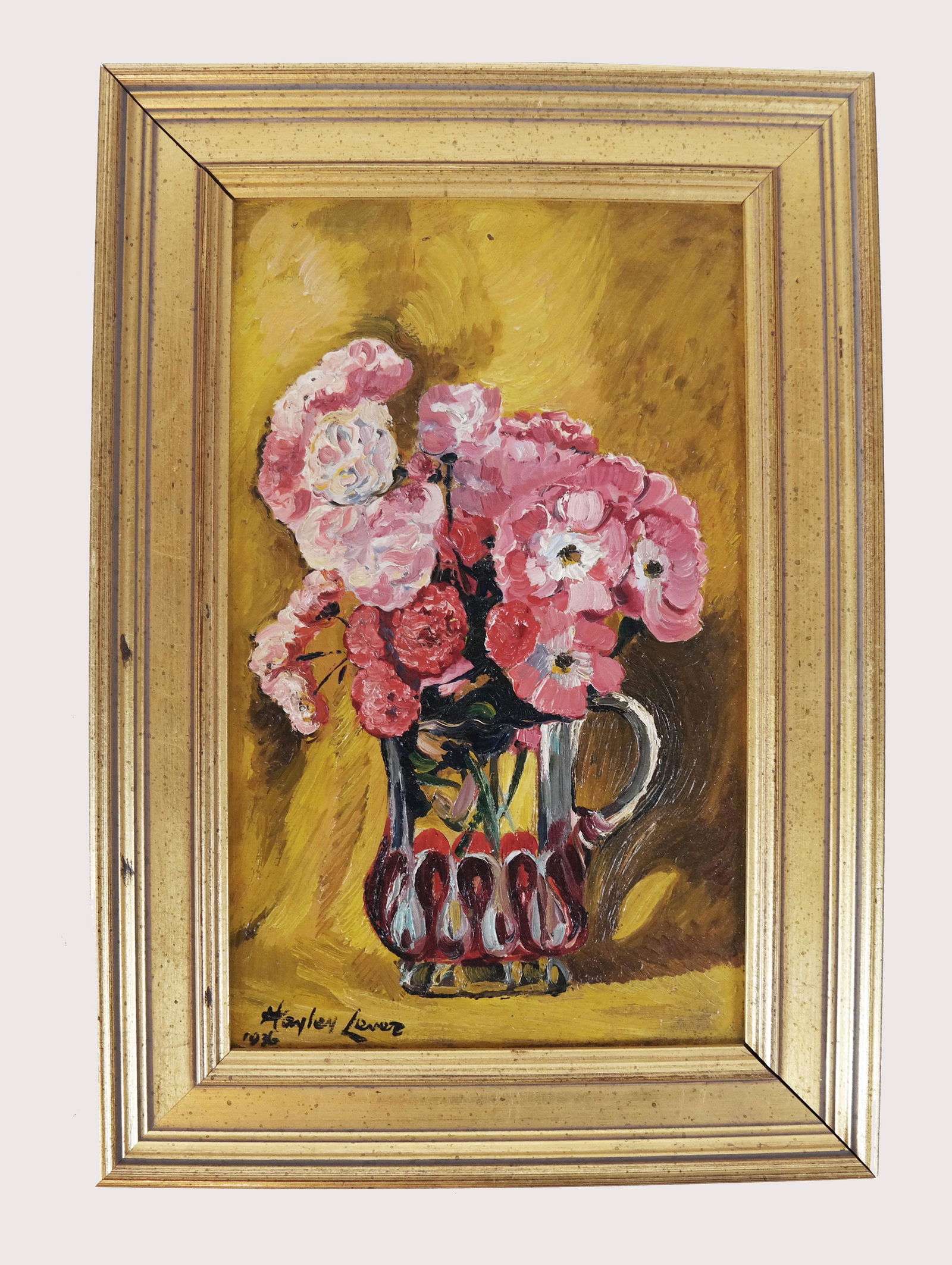 Hayley LEVER: Pink Flowers - Painting (1 of 5)