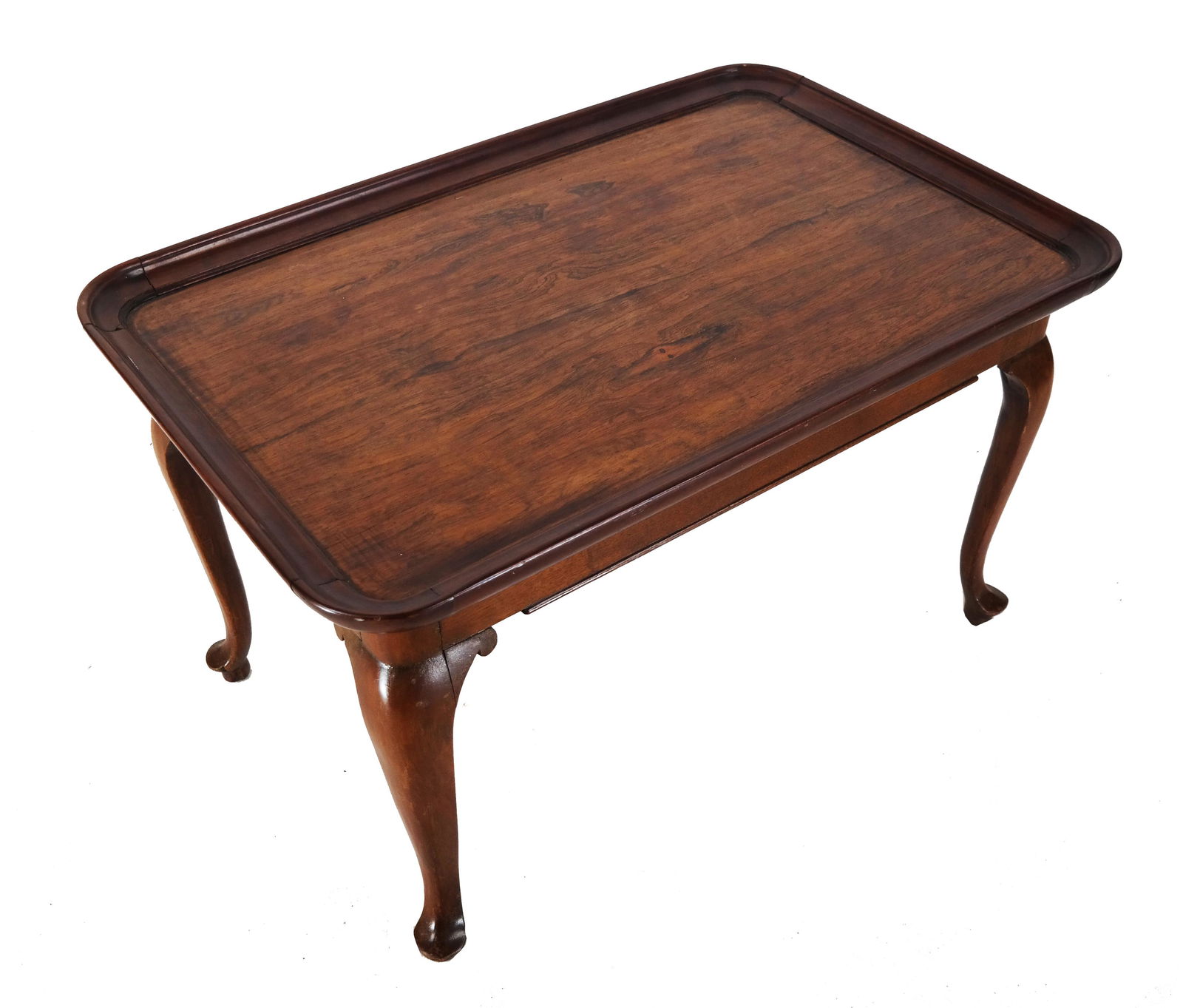 Queen Anne-Style Rosewood Coffee Table (1 of 6)