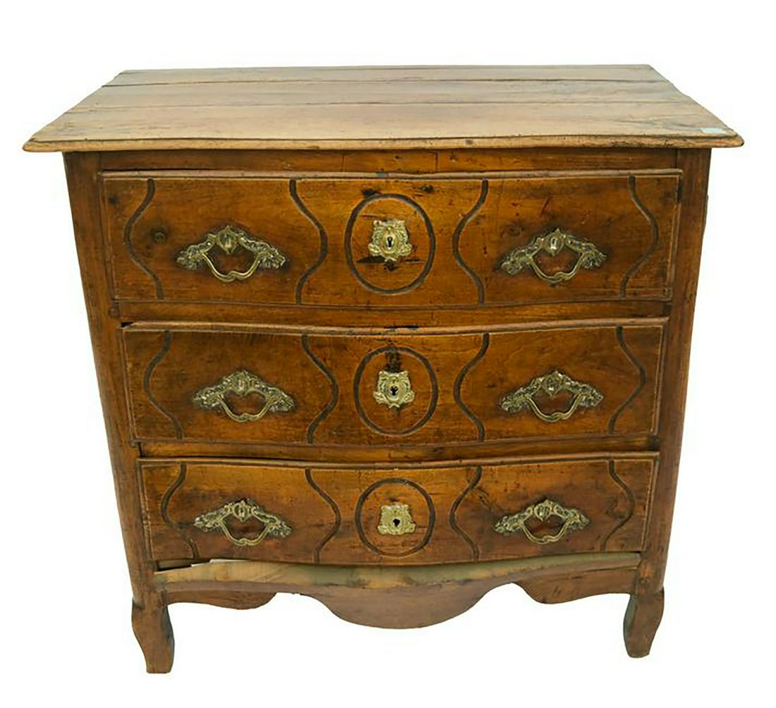 Louis XV Carved Walnut Commode (1 of 6)