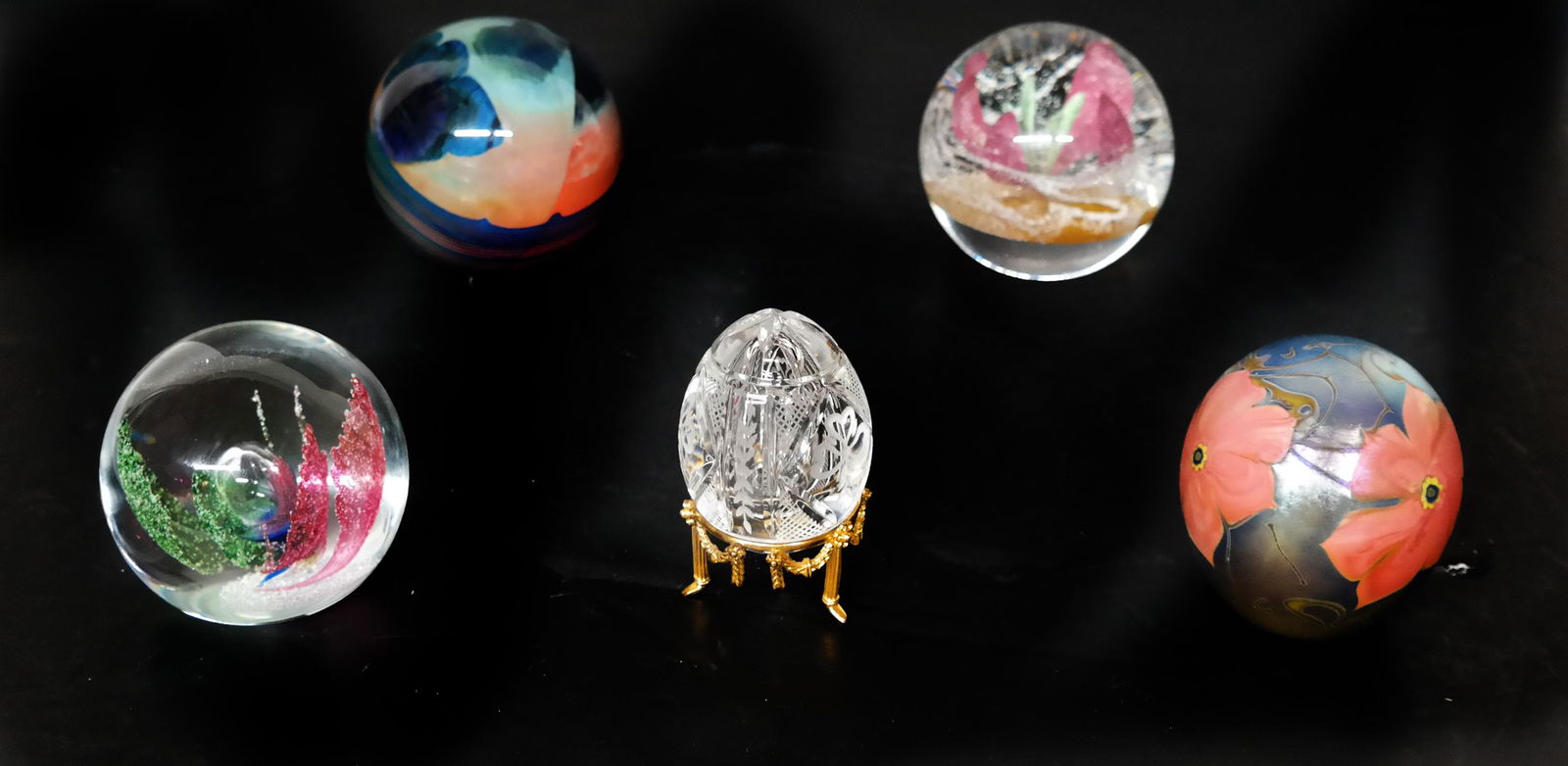 Group of Five Paperweights (1 of 12)