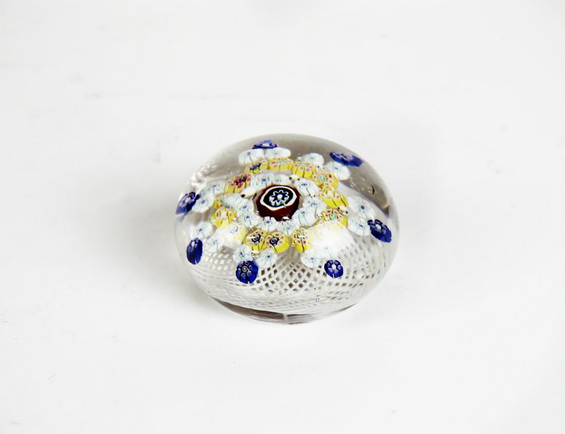 St. Louis Millefiori & Latticino Paperweight (1 of 11)