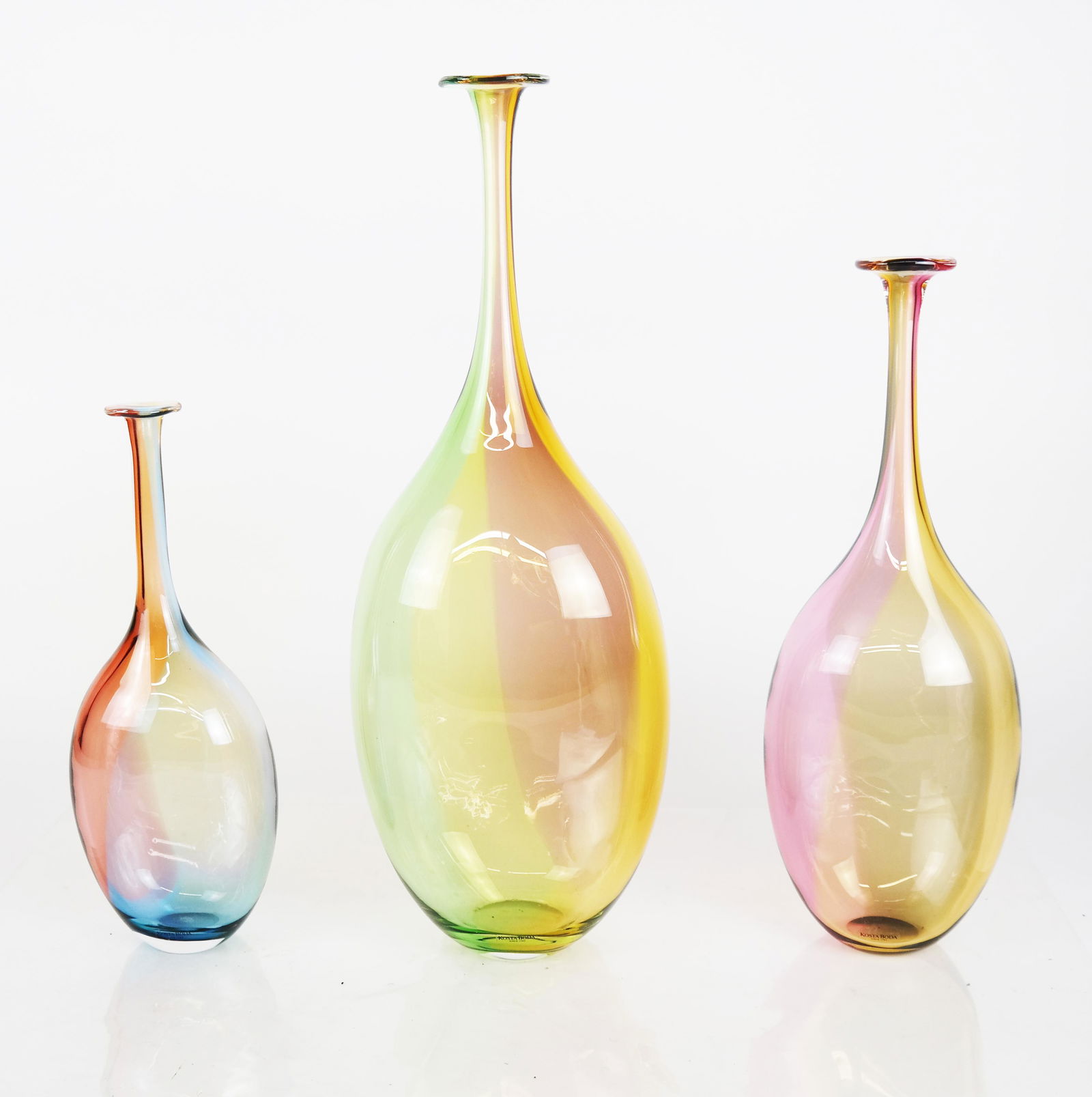 Three Kosta Boda Glass Vases (1 of 9)