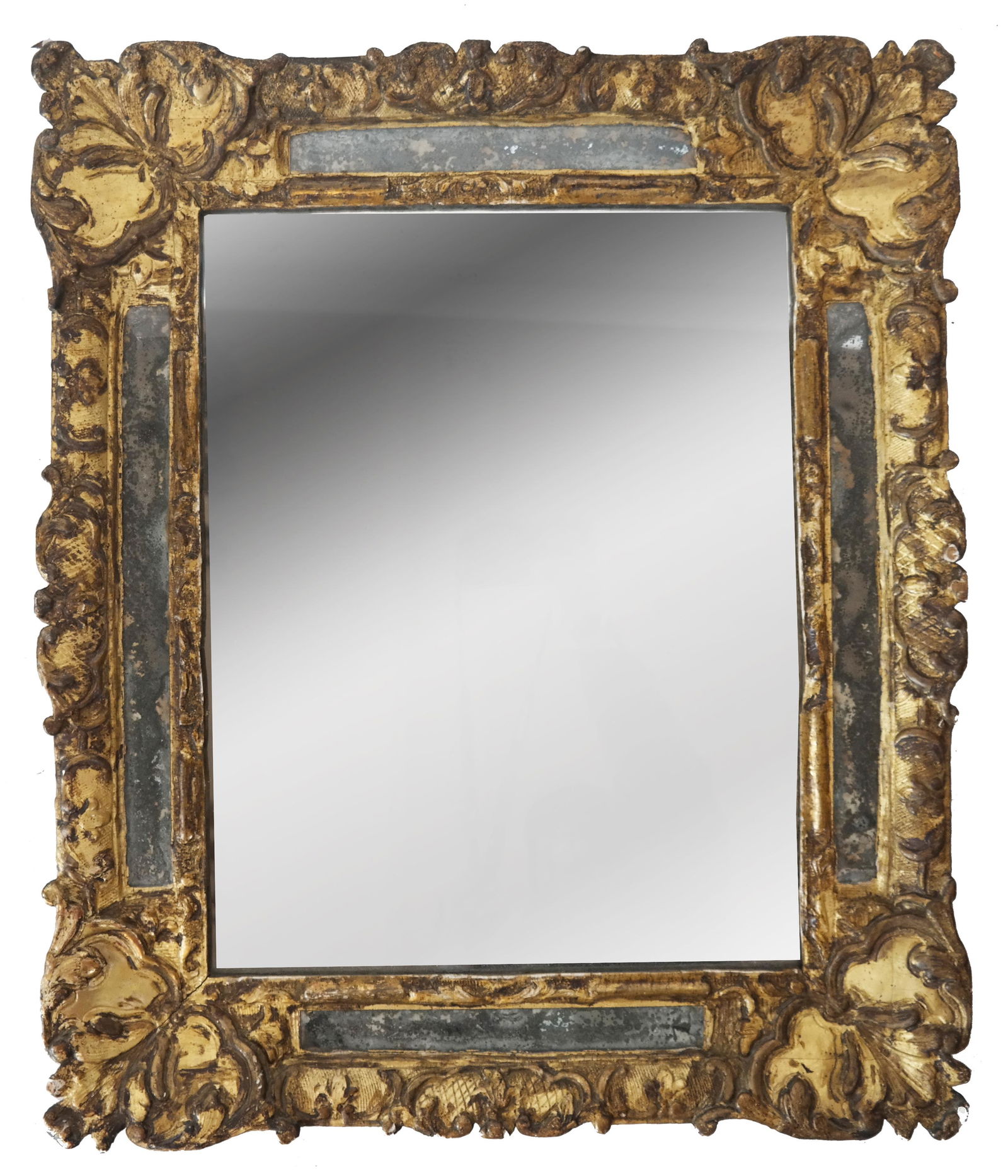 18th C. Gilt Wood Framed Mirror (1 of 3)