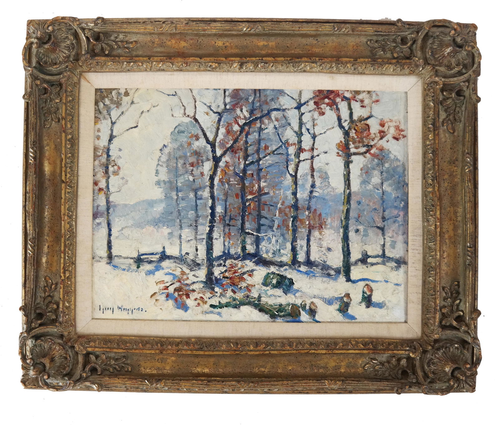 Guy C. WIGGINS: "Winter Sunshine" - Oil Painting (1 of 5)