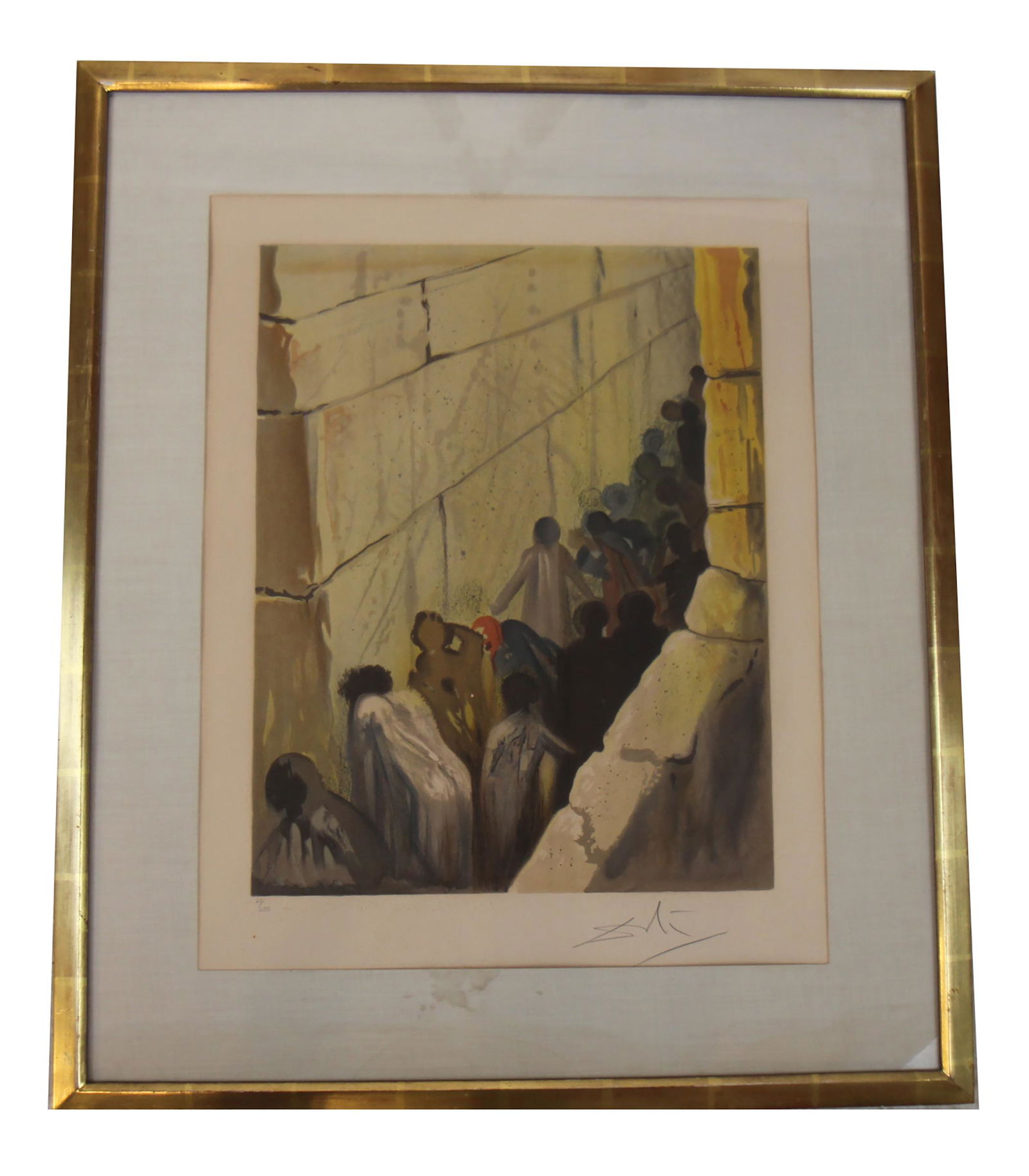 Salvador DALI" "Wailing Wall" - Lithograph (1 of 4)