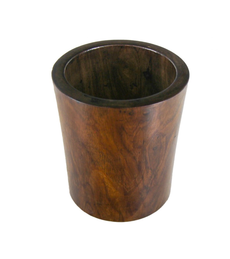 Chinese 19th C. Huanghuali Brush Pot (1 of 7)