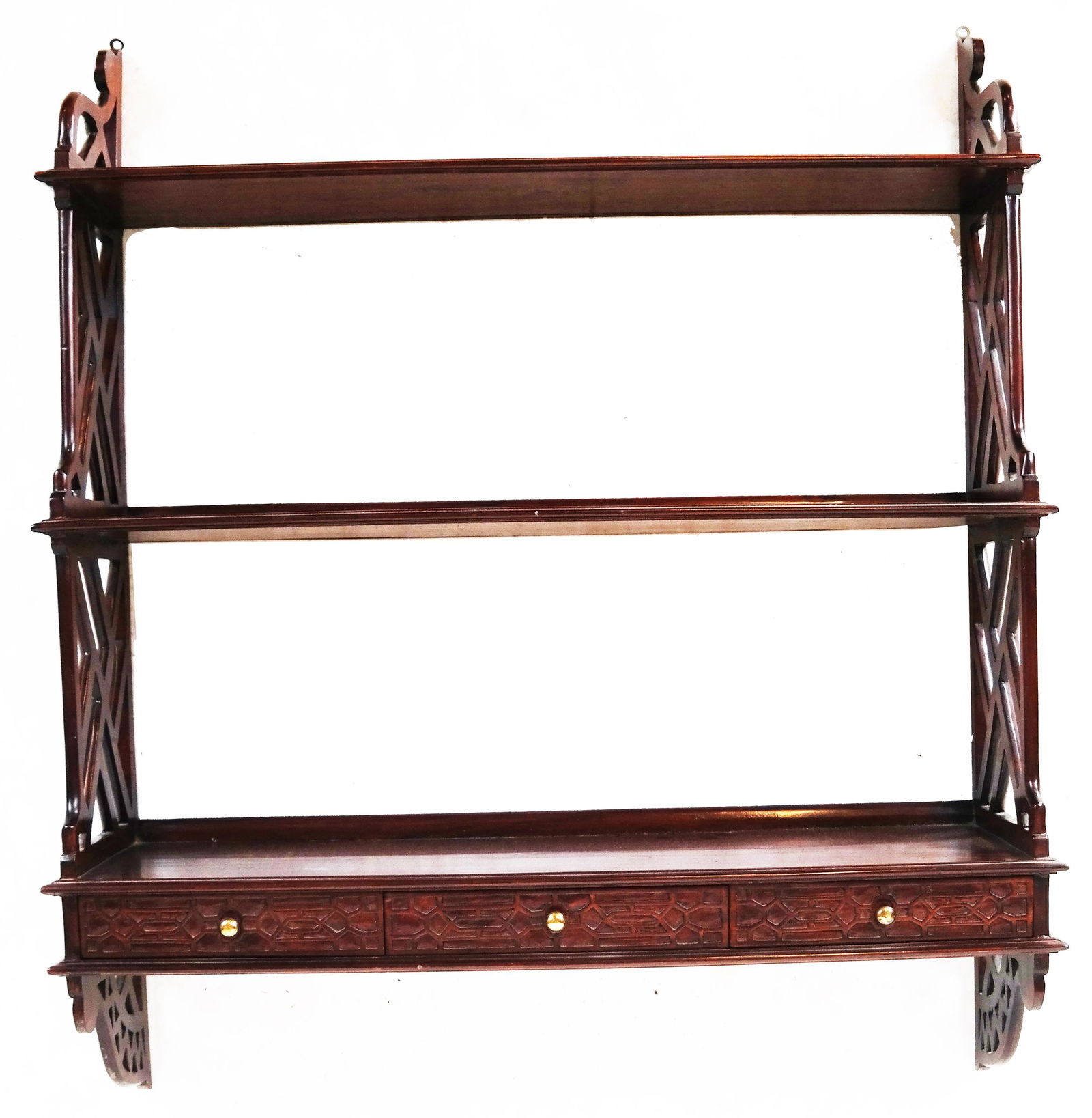 English Chinese Chippendale-Style Wall Shelf (1 of 10)