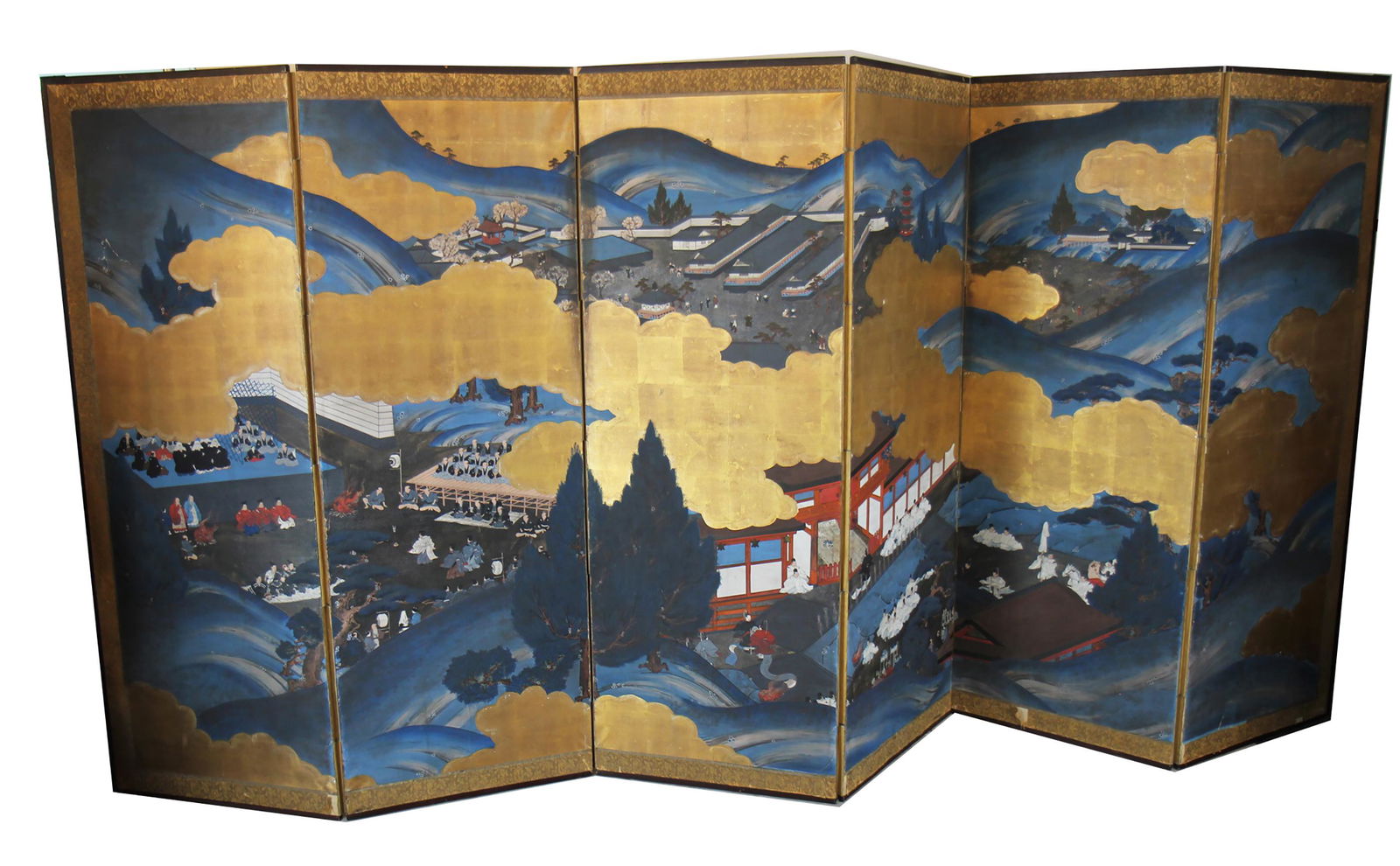 Chinese 6-Panel Painted Screen (1 of 7)