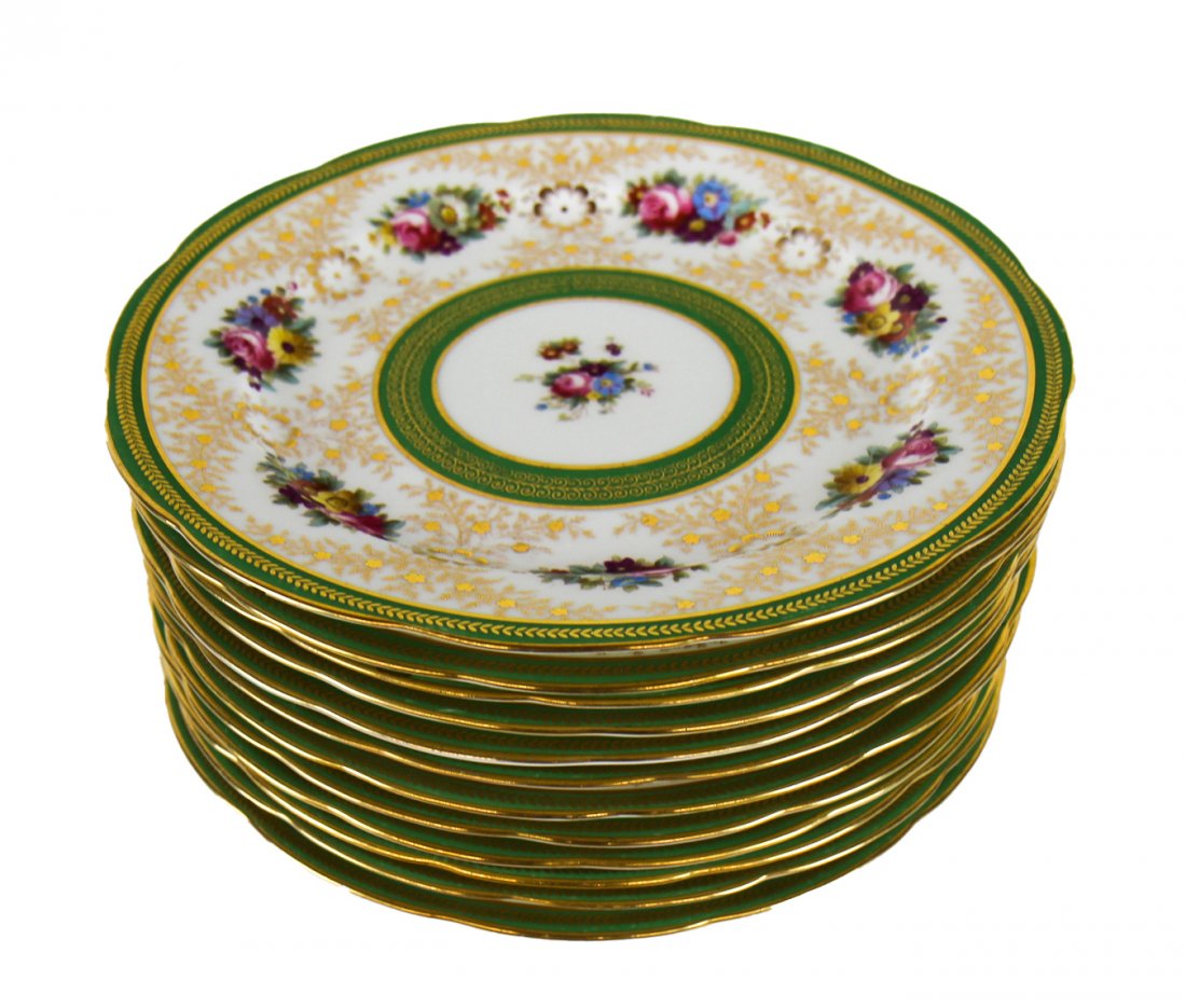 Twelve Cauldon Salad Plates (1 of 3)