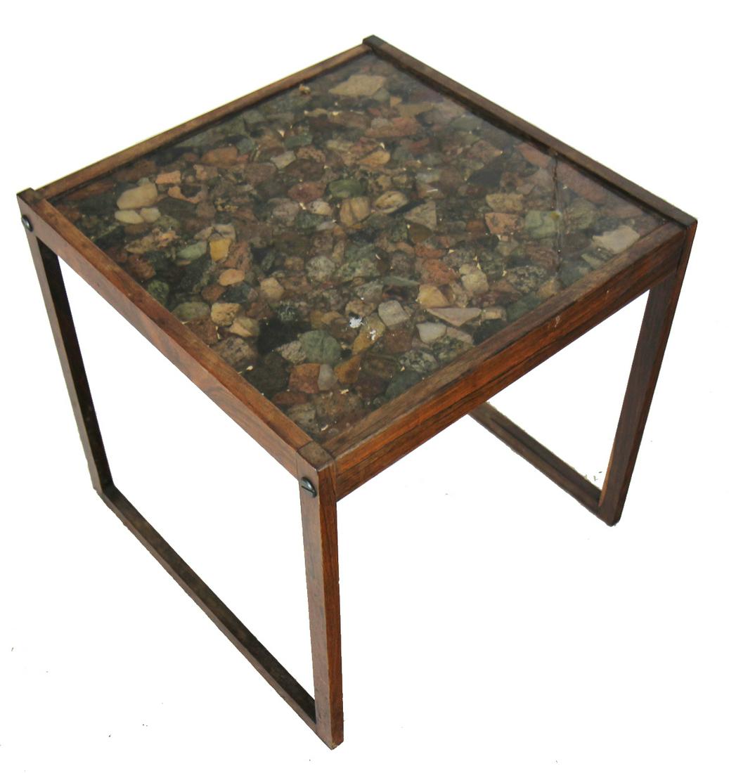 Danish Mid-Century Modern Stone Top Table (1 of 6)