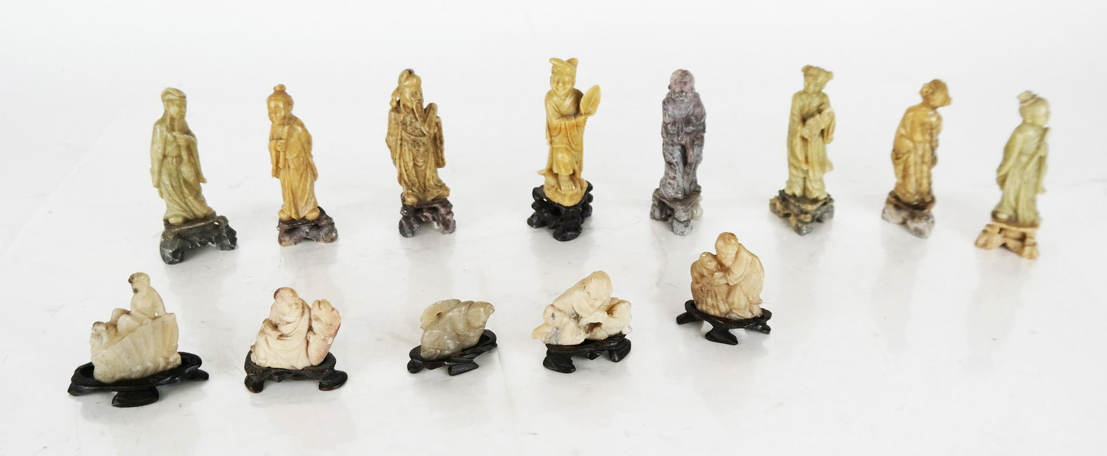 Thirteen Chinese Hardstone Figures (1 of 4)
