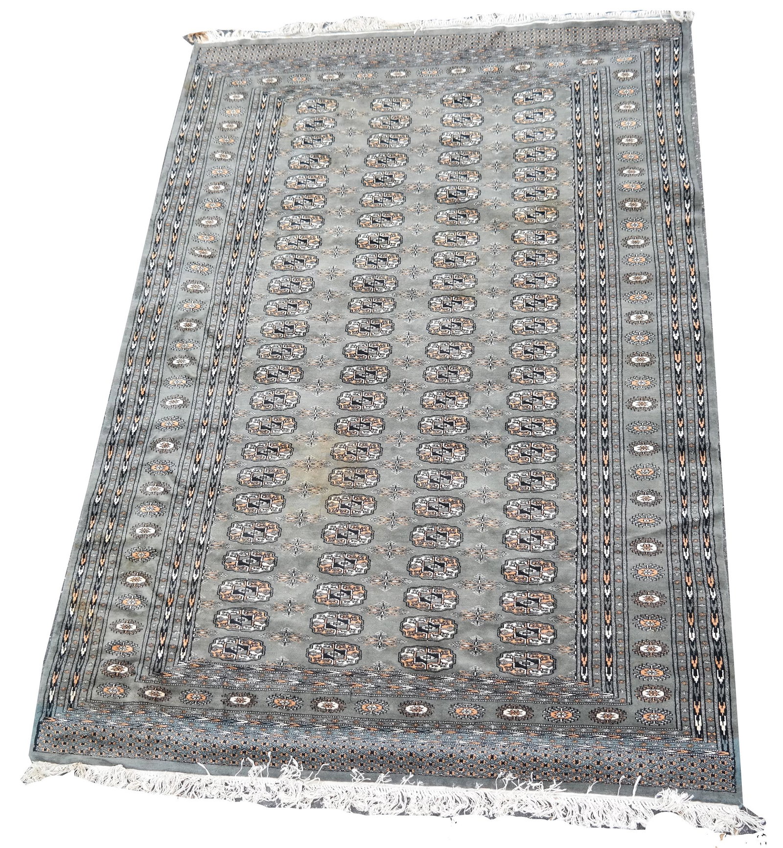Bokhara Pakistan Rug: Bokhara Pakistan rug. [91" x 62"]. In good condition.