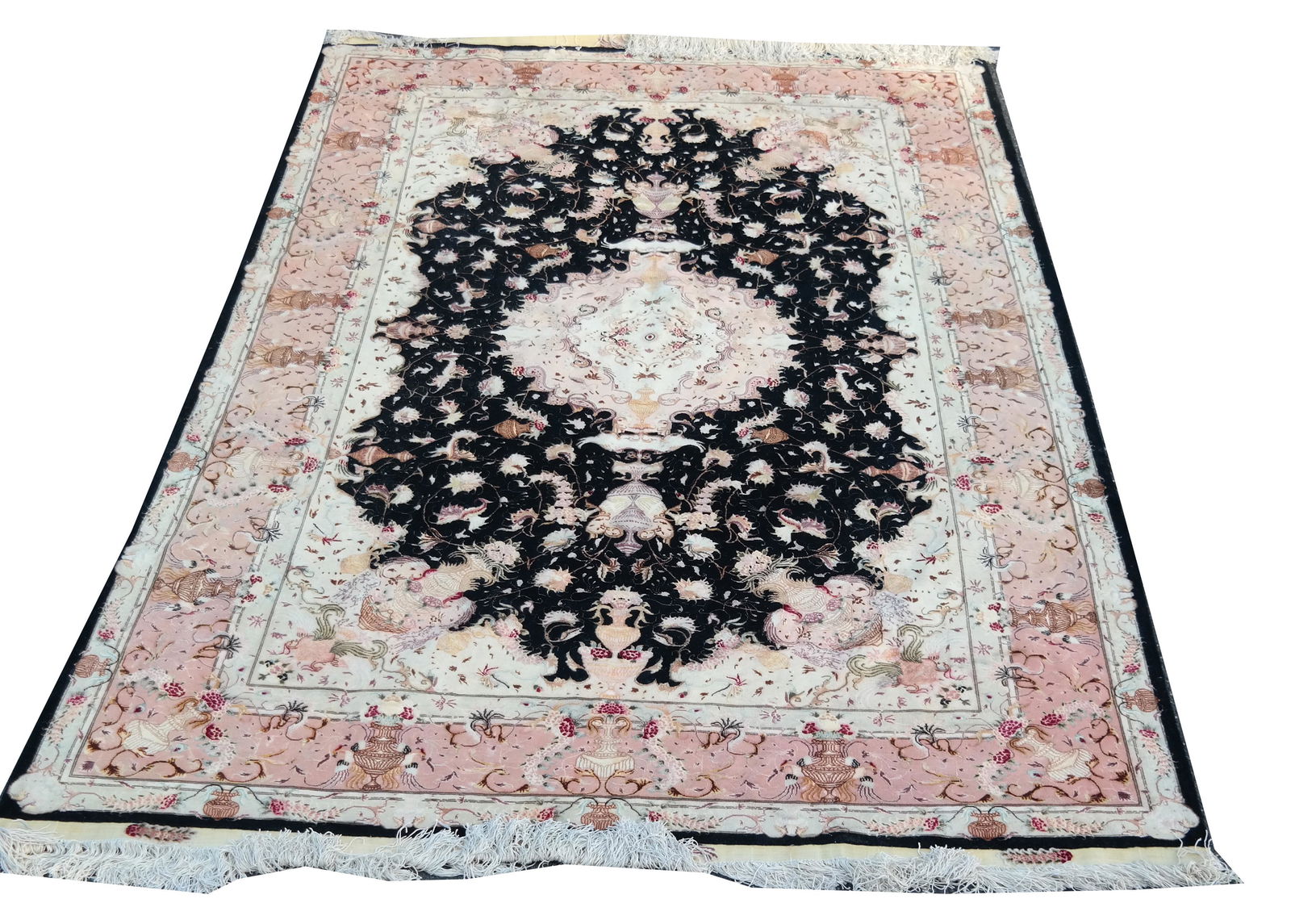 Tabriz Part-Silk Persian Rug (1 of 10)