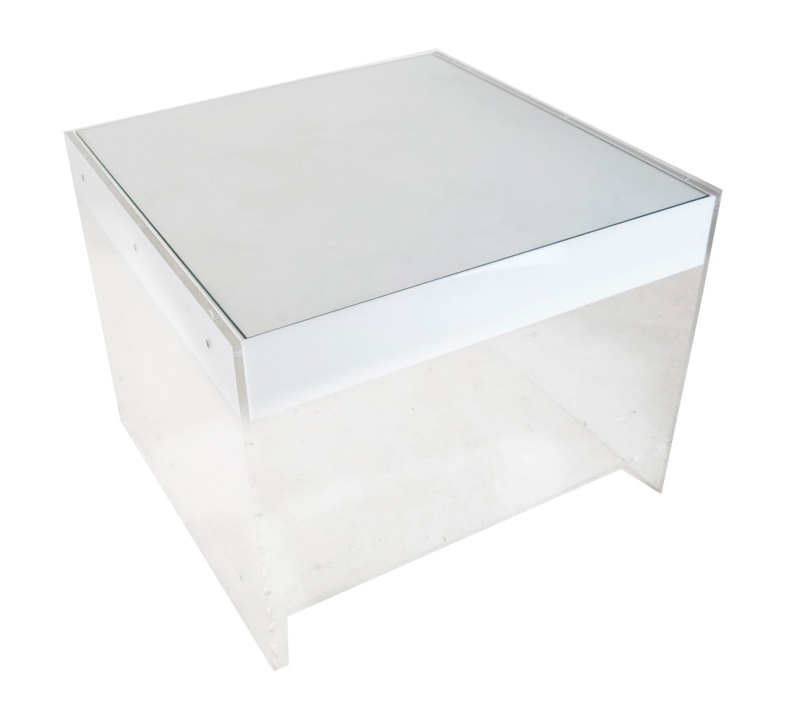 Modern Lucite & Acrylic End Stand by Pace (1 of 7)