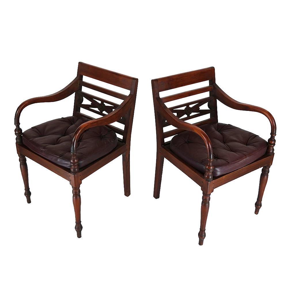 Pair 19th C. Arm Chairs (1 of 8)