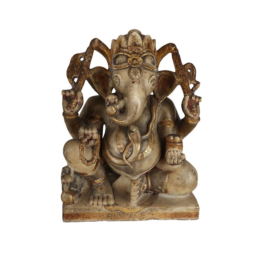 Carved Marble Elephant Sculpture (1 of 7)