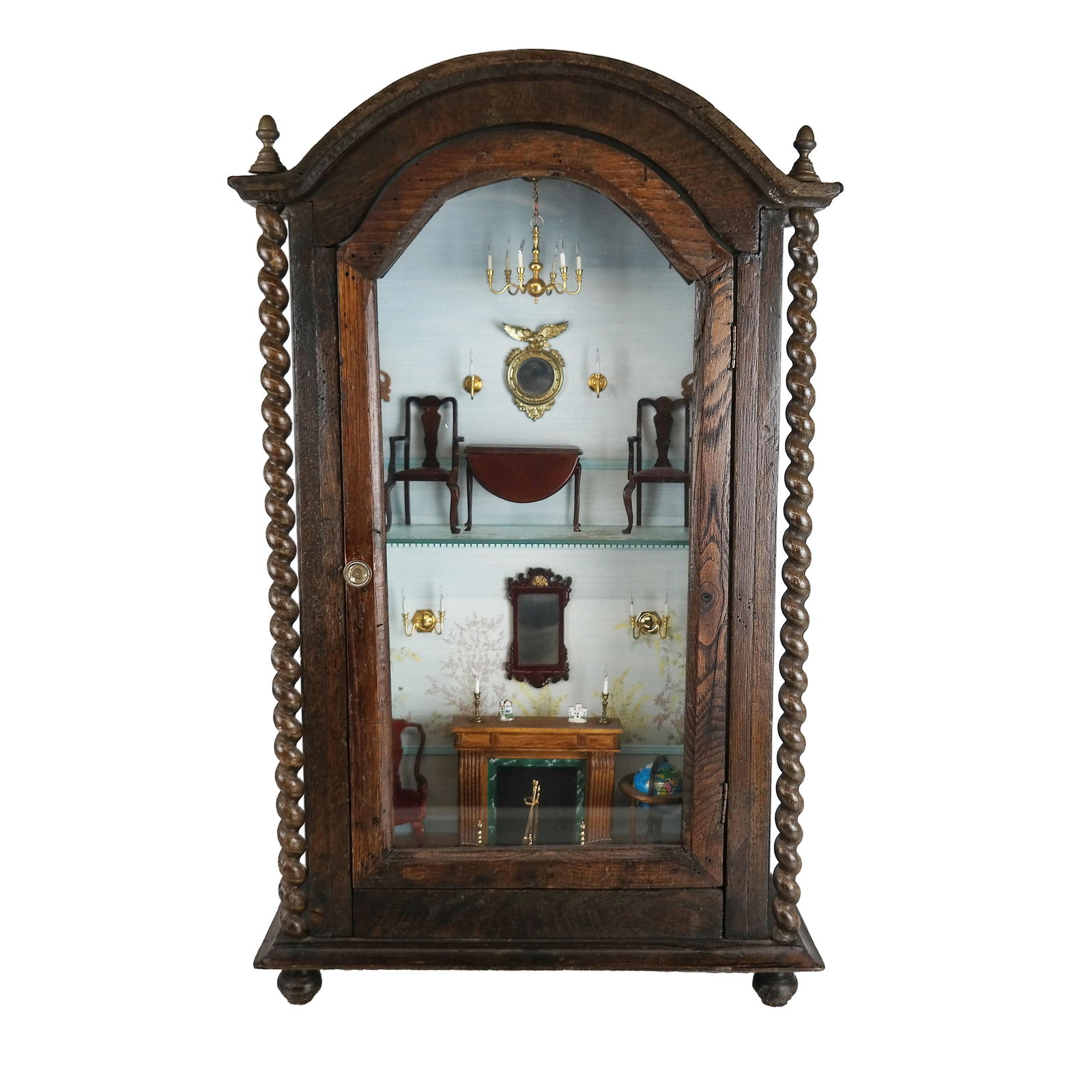 Salesman's Sample Barley Twist Cabinet (1 of 6)